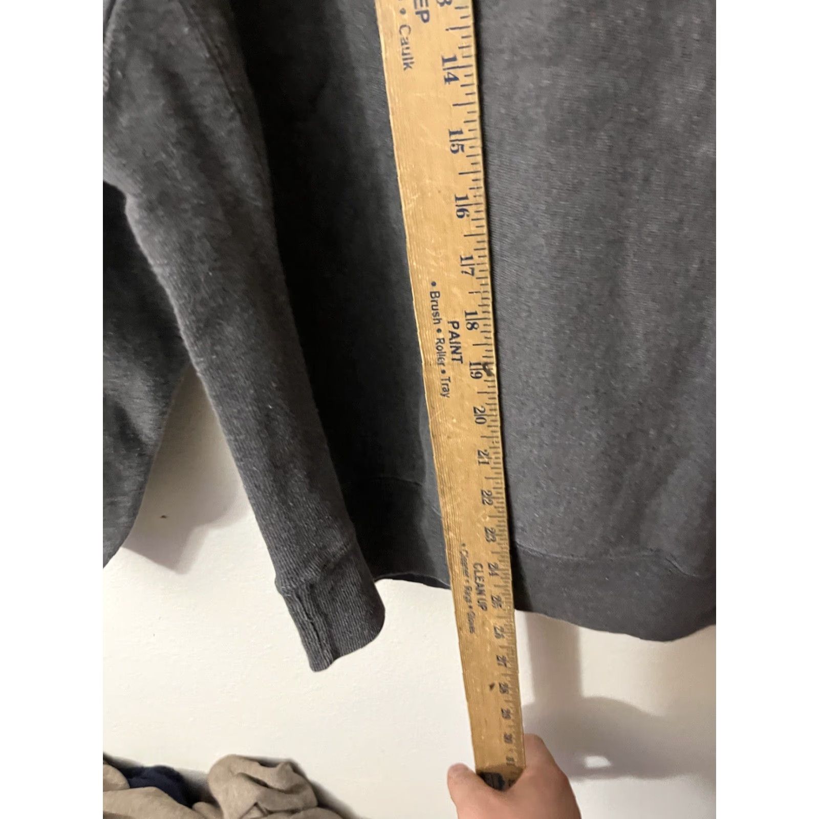 VINTAGE GAP 90s Classic Gray Pullover Hoodie Men's Sz S Fleece