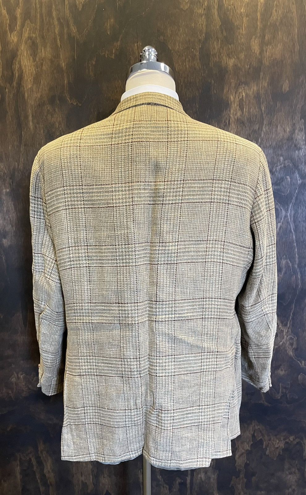 Polo Ralph Lauren × Vintage Ticket Pocket Check Print Hacking Jacket Size 46R - 7 Thumbnail