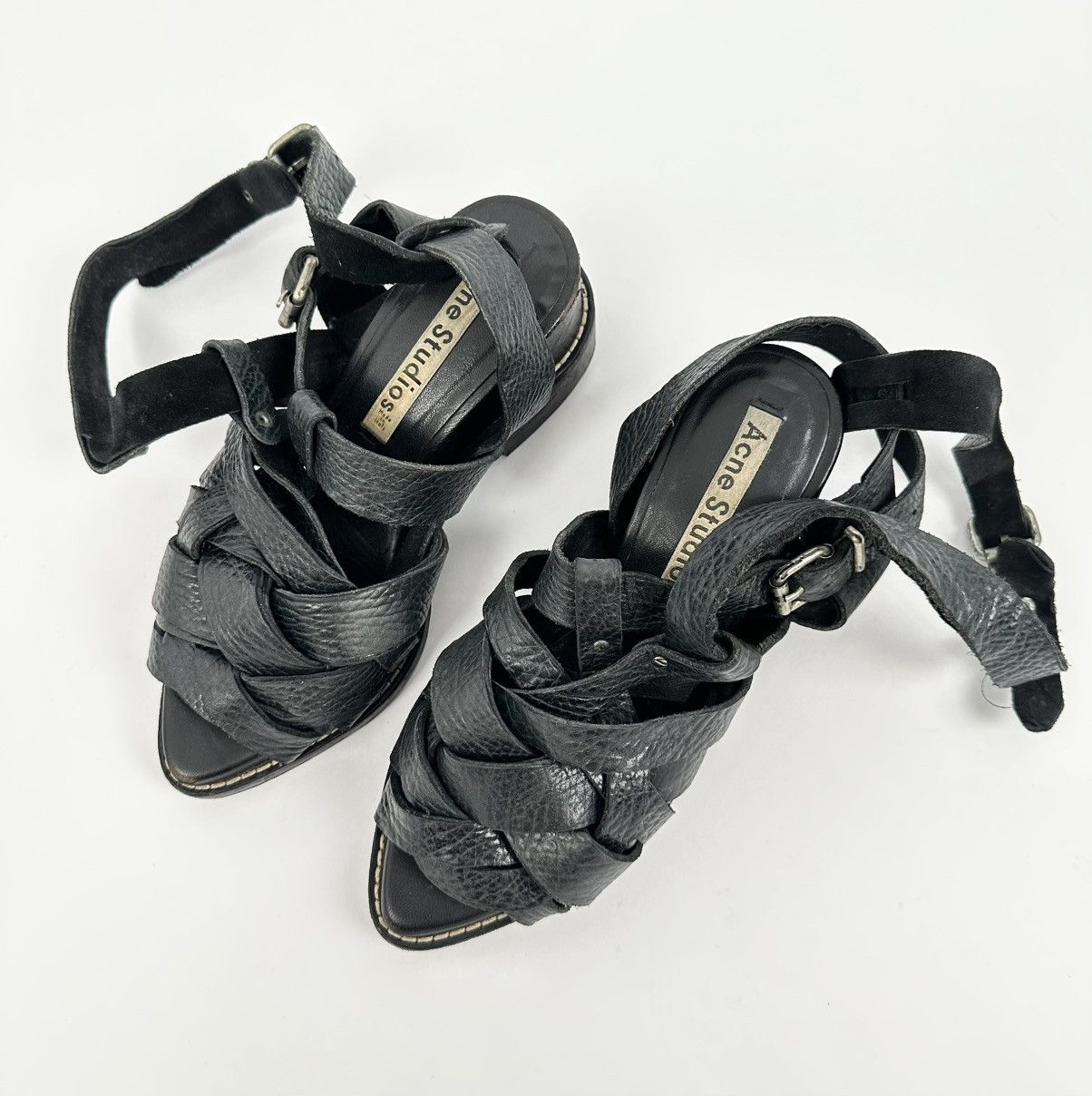 Acne Studios - Lenna Multiple Leather Strap Sandals