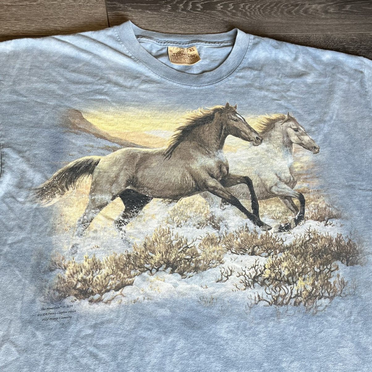 The Mountain × Vintage Vintage 2000s The Mountain Horses Beach Graphic Tie Dye Tee Size US XL / EU 56 / 4 - 2 Thumbnail