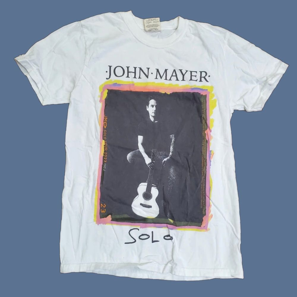 Comfort Colors John Mayer Solo Tour Shirt Mens S White 2023 Concert Tee Comfort Colors Shirt Size US S / EU 44-46 / 1 - 1 Thumbnail