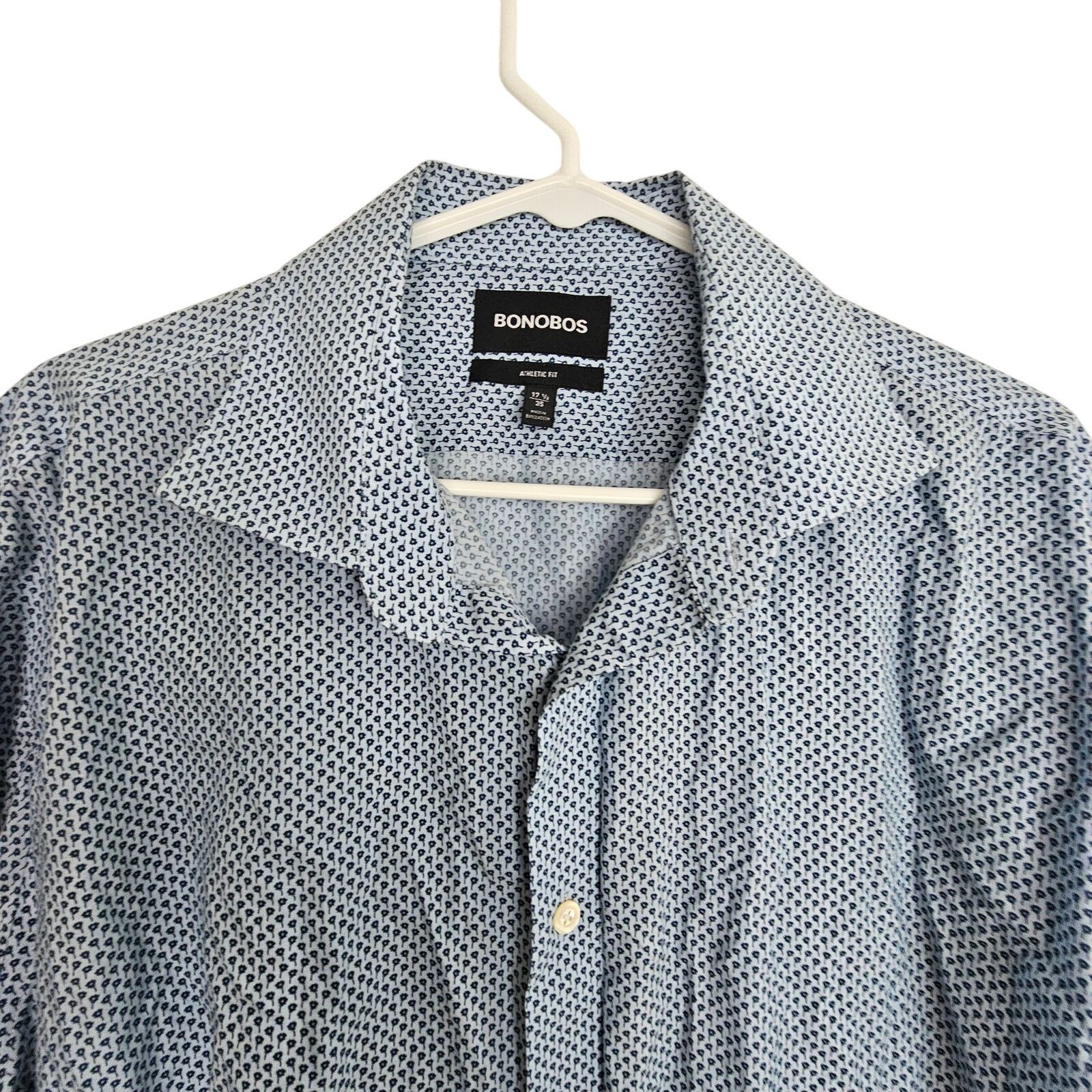 Bonobos Bonobos Dress Shirt Blue Floral Print Long Sleeve 35 Size US S / EU 44-46 / 1 - 2 Thumbnail