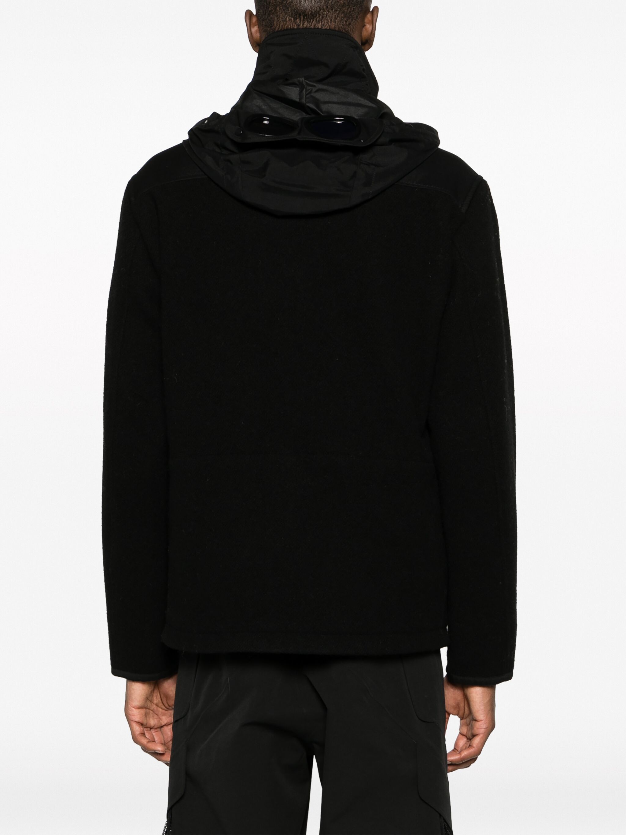 C.P. Company o1y1224 Logo Hooded Jacket in Black Size US M / EU 48-50 / 2 - 4 Thumbnail