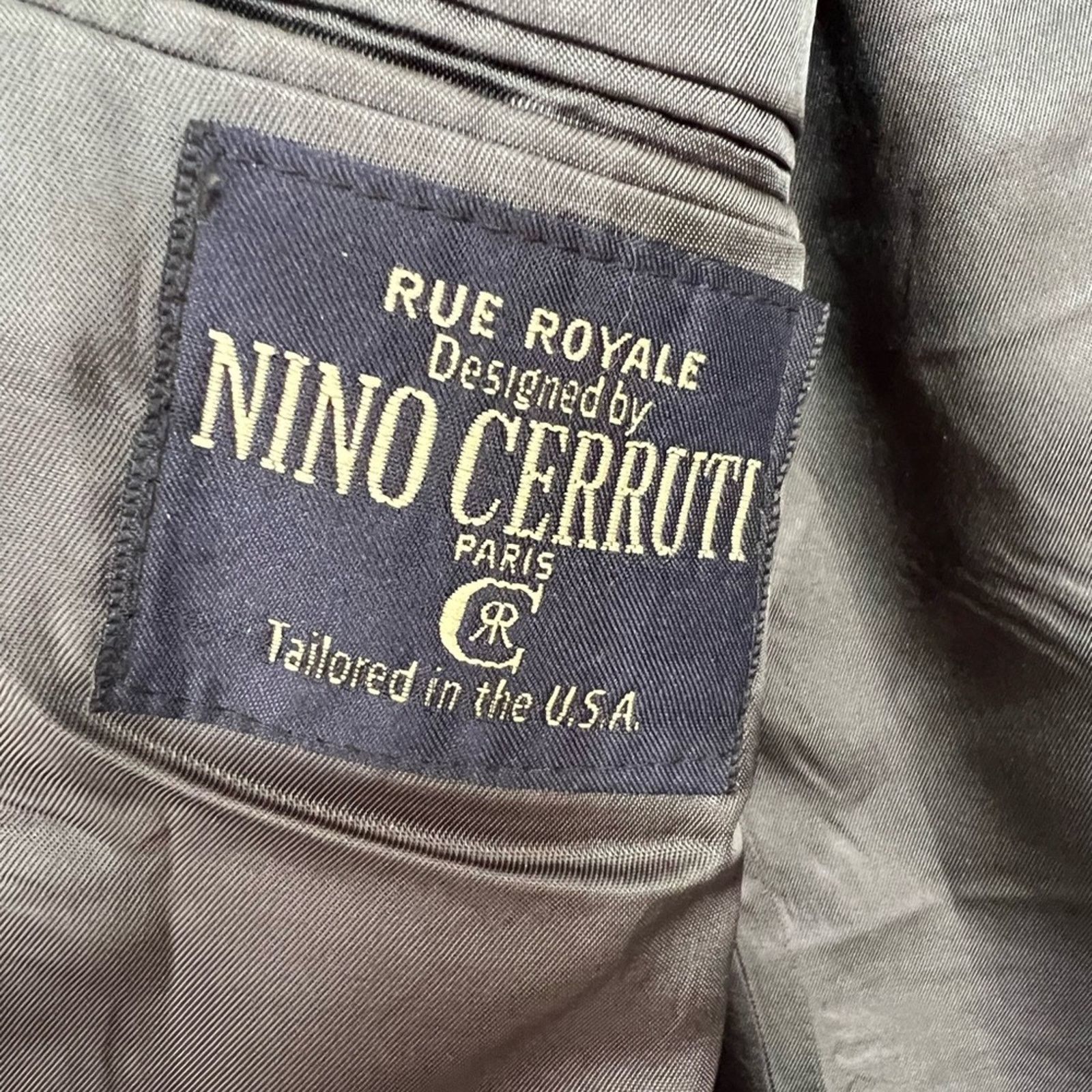 Other Vintage Nino Cerruti Rue Royale Sport Coat Blazer Jacket 46R Size US L / EU 52-54 / 3 - 6 Thumbnail