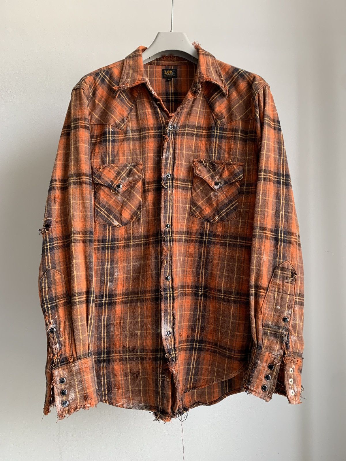 Vintage Sun Faded Vintage Flannel Shirt Distressed Grunge Size US M / EU 48-50 / 2 - 1 Thumbnail