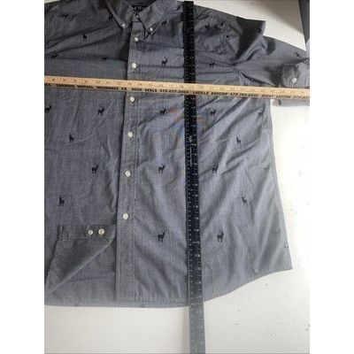 Chaps Ralph Lauren Chaps Shirt Mens 2XL Gray Long Sleeve Button Down Charcoal A Size US XXL / EU 58 / 5 - 7 Thumbnail
