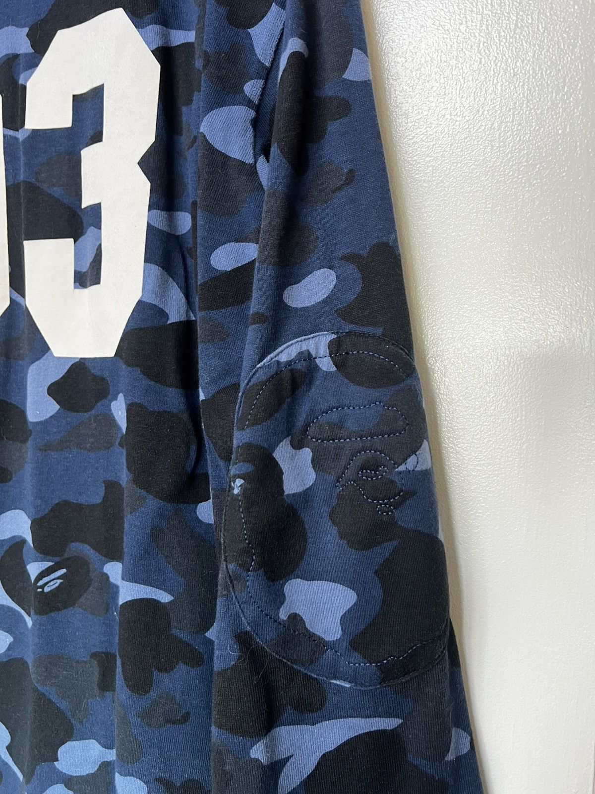Bape Vintage Bape Camo Longsleeve Rugby Jersey Size US L / EU 52-54 / 3 - 3 Thumbnail