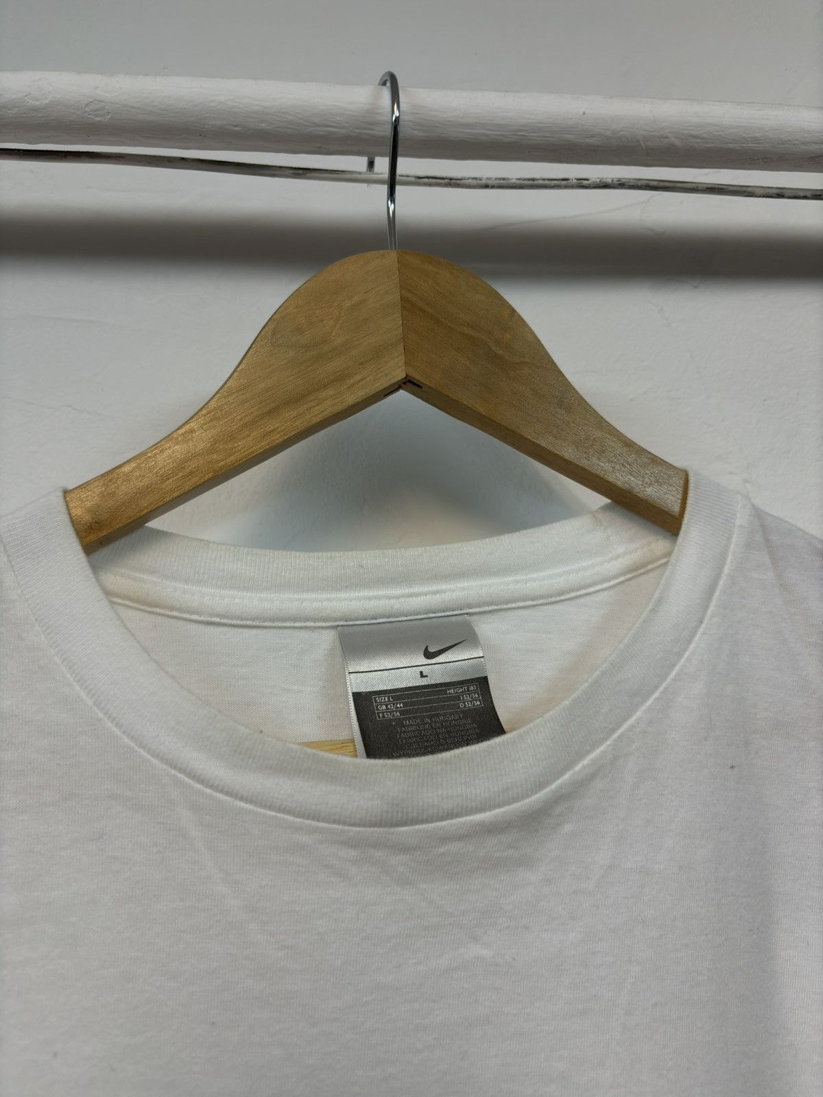 Nike × Vintage Vintage Nike big logo tee 90’s Y2k White TN Logo Size US L / EU 52-54 / 3 - 4 Thumbnail
