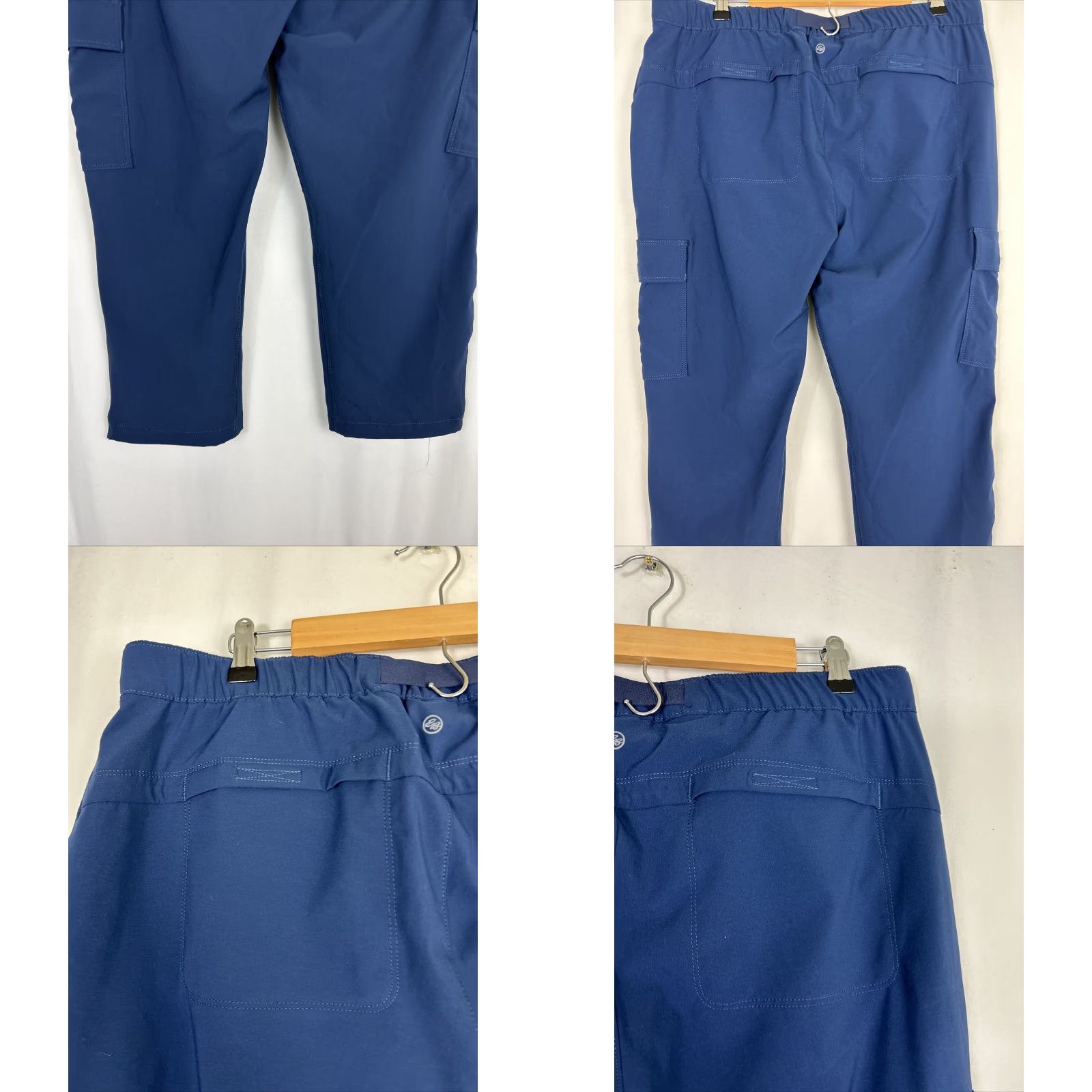 Eddie Bauer Eddie Bauer Womens Size 16 Travex Belted Navy Pants Cargo Cropped 36x23 Size 38" / US 16 / IT 52 - 8 Thumbnail