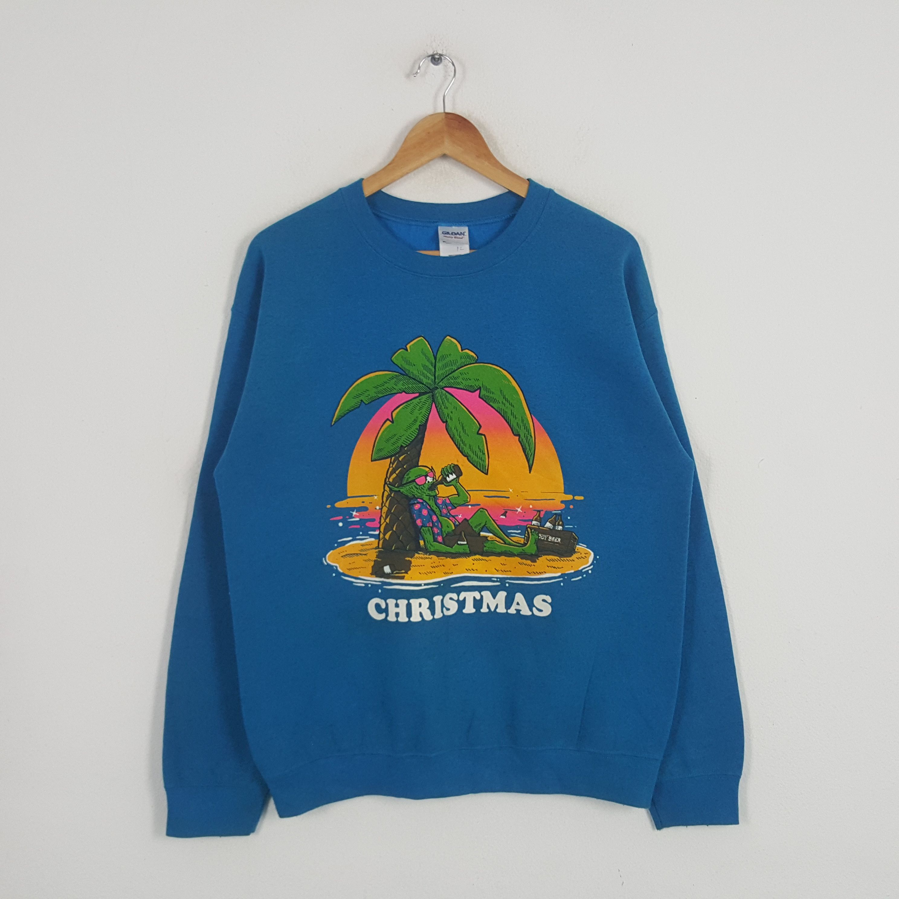 Japanese Brand × Vintage Vintage Christmas Gildan Heavy Blend Sweatshirt Size US M / EU 48-50 / 2 - 1 Thumbnail