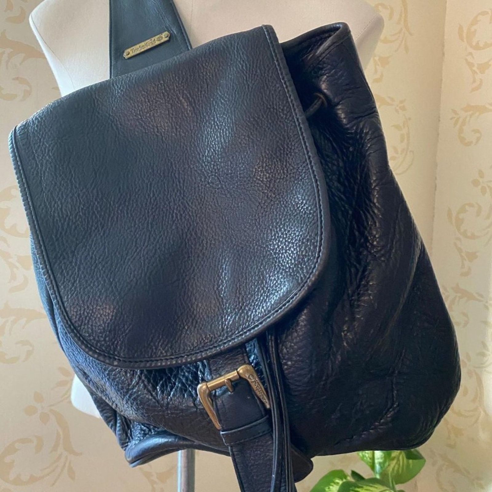 Timberland Timberland 100% Leather Black Crossbody/Backpack M Size ONE SIZE - 2 Thumbnail