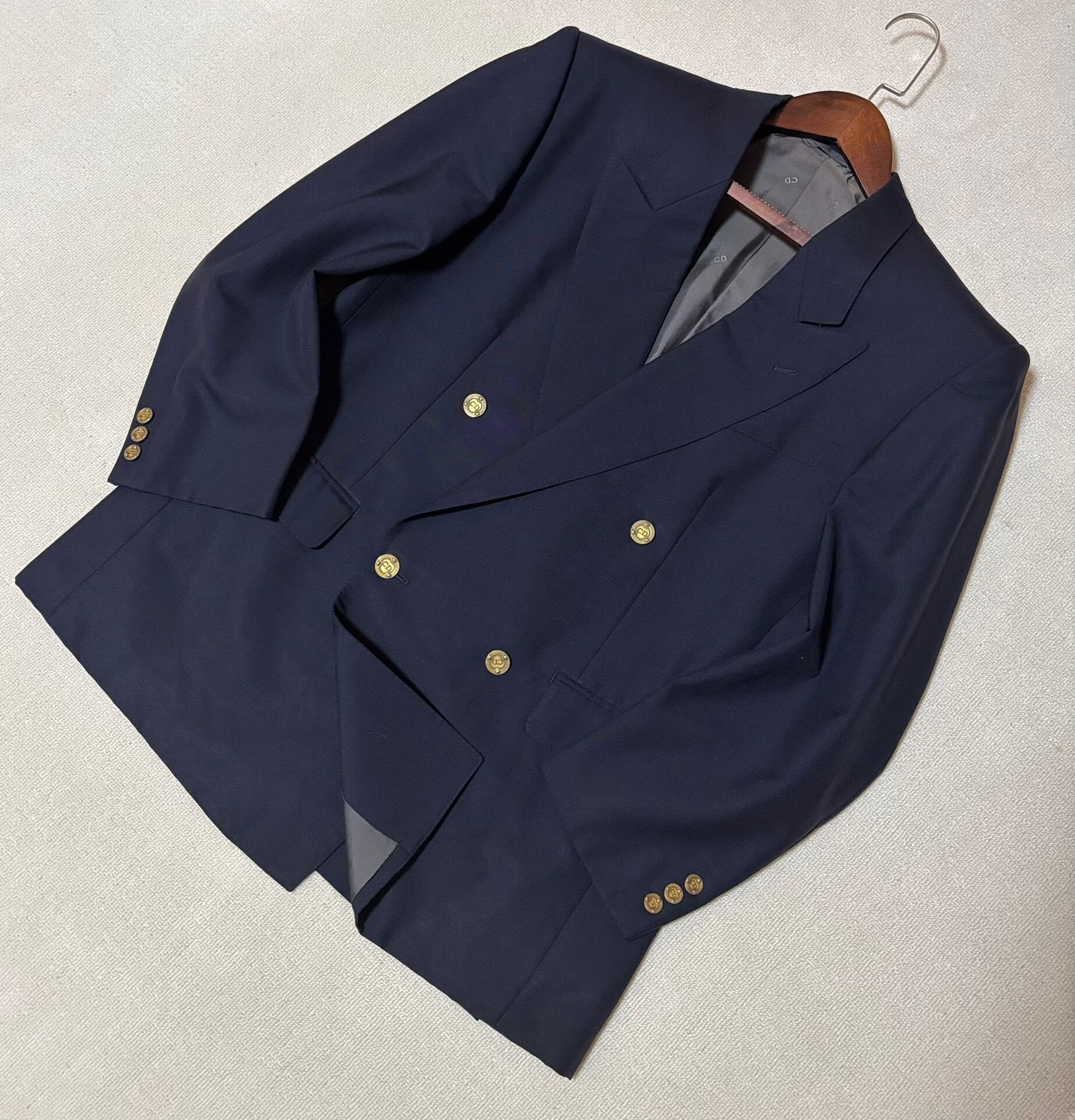Dior Dior Men's Navy Double-Breasted Suit Size US XL / EU 56 / 4 - 1 Thumbnail
