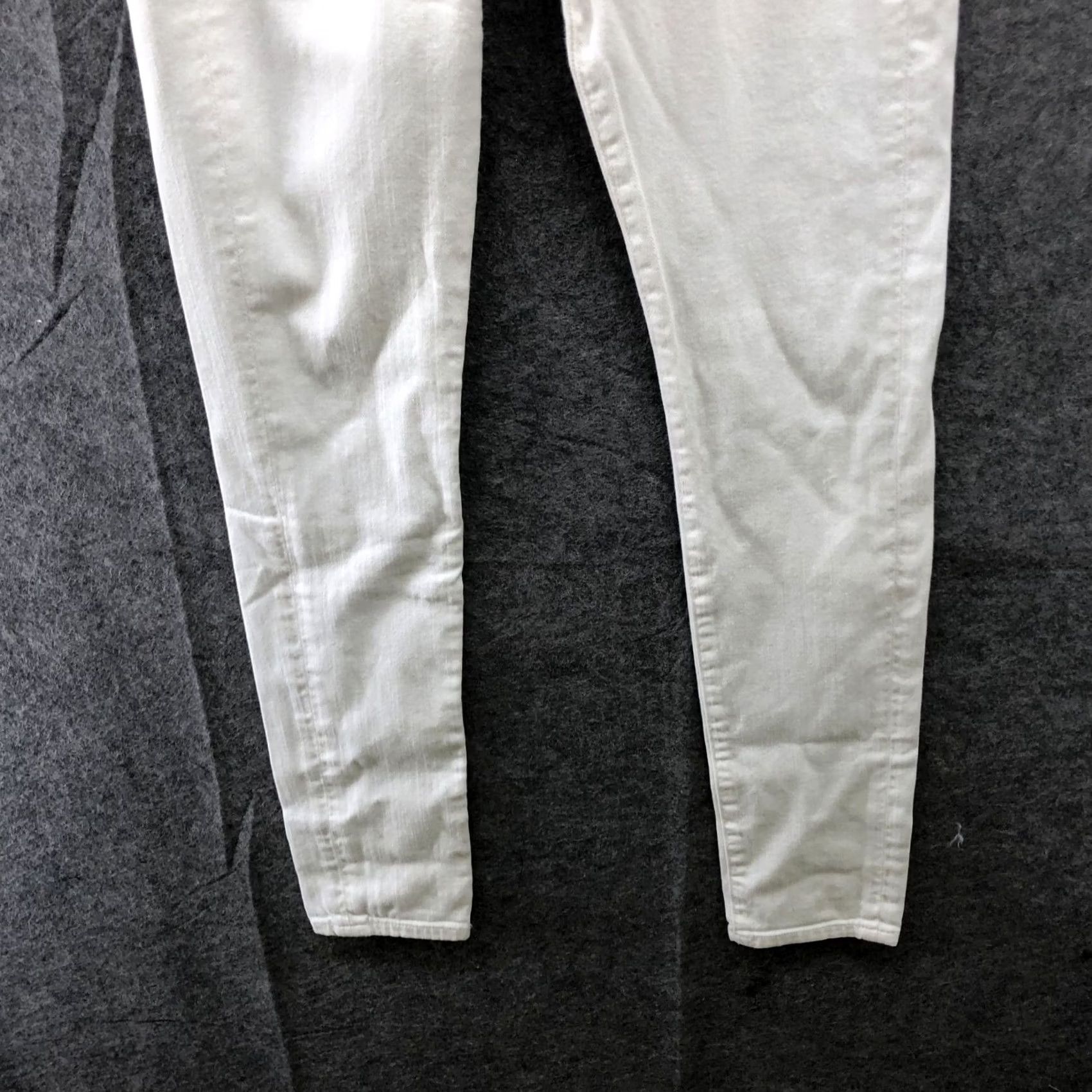 Citizens Of Humanity Citizens Of Humanity Avedon Jeans Womens Size 24 White Ivory Low Rise Skinny 5-Pocket Denim Slim Stretch Size 42" / US 20 - 4 Thumbnail