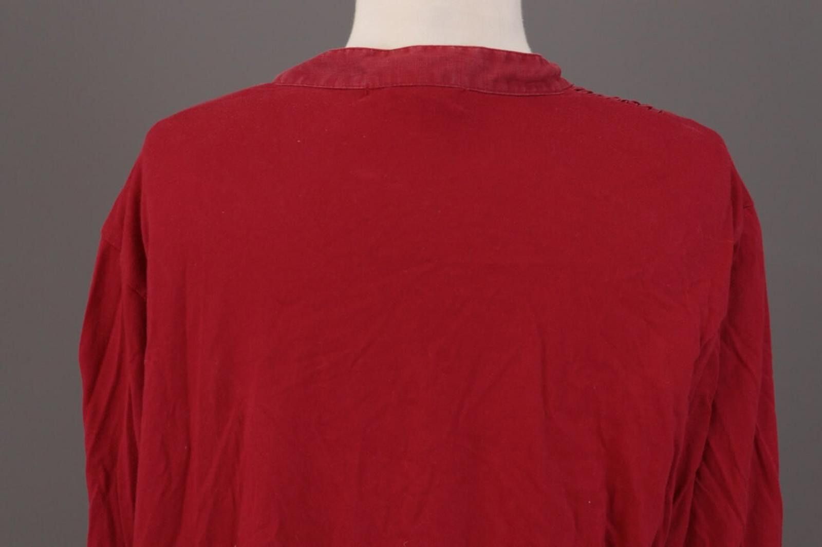 Lauren Ralph Lauren Lauren Ralph Lauren Red Henley Relaxed Shirt Size XXL Size XXL / US 16-18 / IT 52-54 - 11 Thumbnail