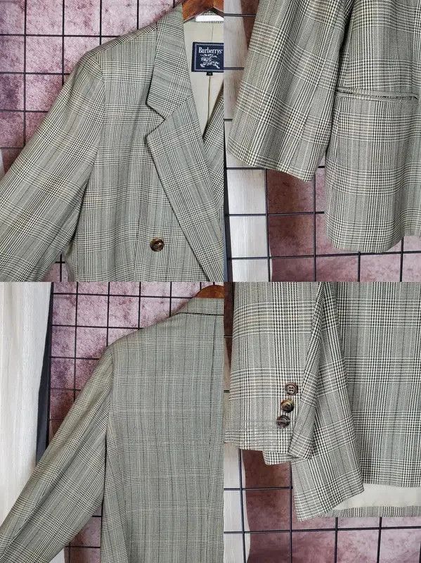 Burberry Burberry Green Check Wool Cardigan for Women. Size M / US 6-8 / IT 42-44 - 4 Thumbnail