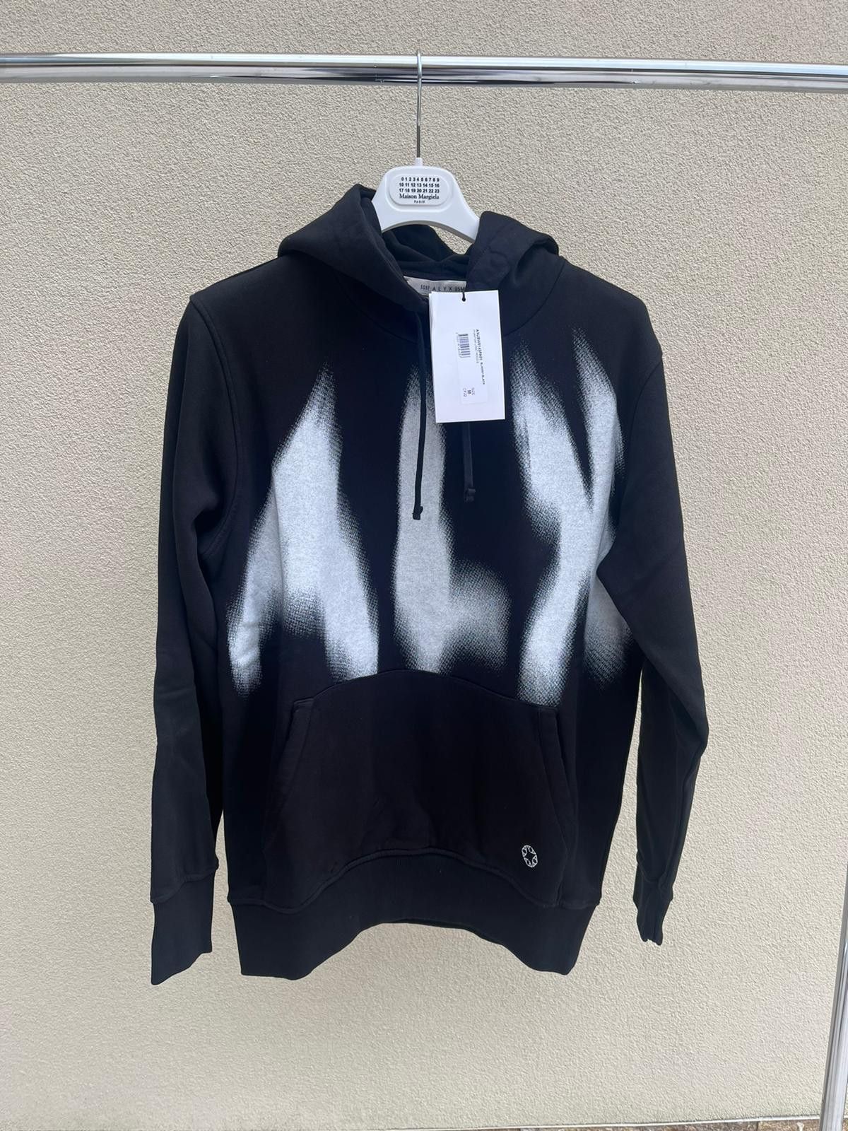 【ALYX】Black Phantom Logo Hoodie Alyx Phantom Logo-print Cotton-blend Jersey Hoodie In Black