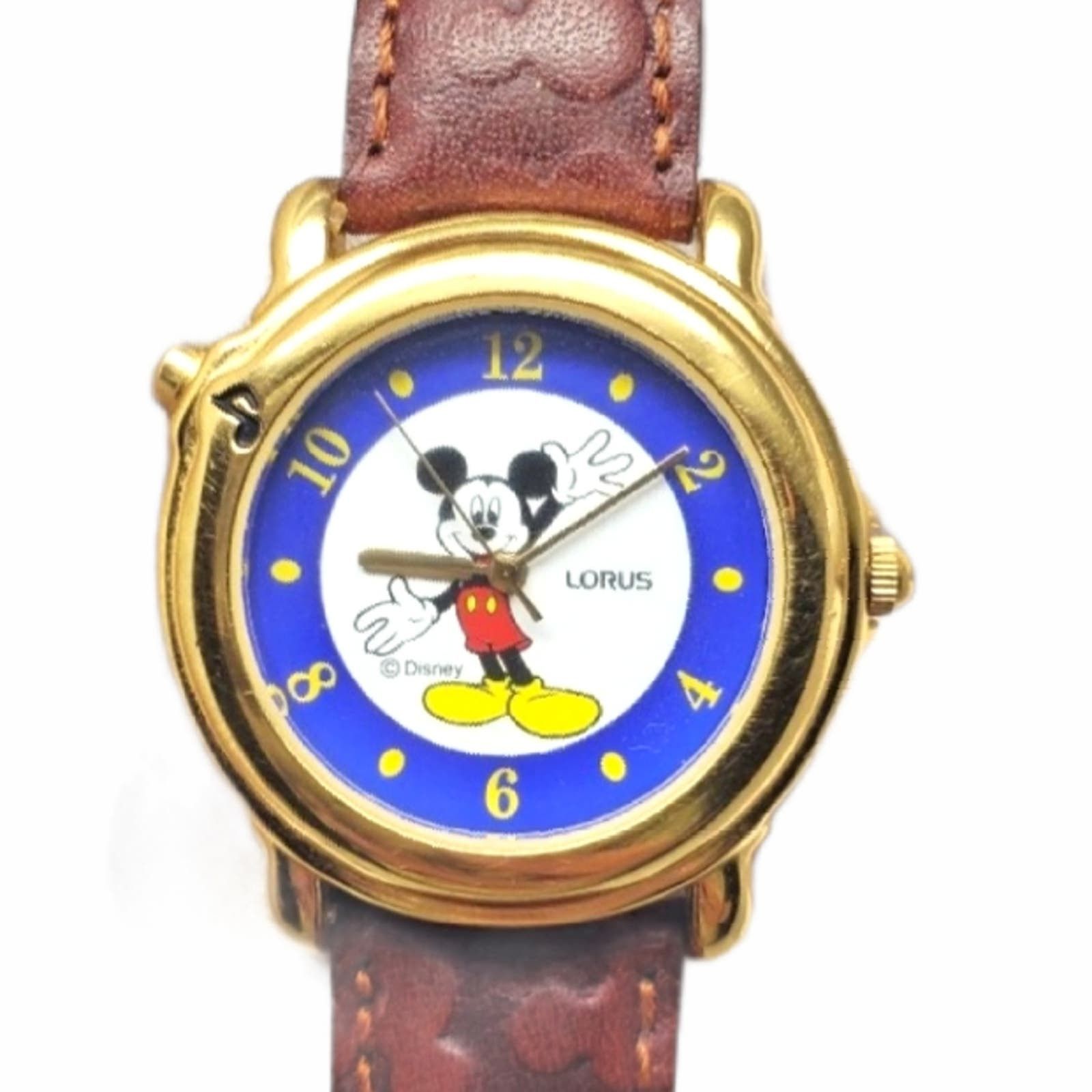 image of Disney X Lorus Mickey Mouse Musical VTG Watch in Blue, Women's