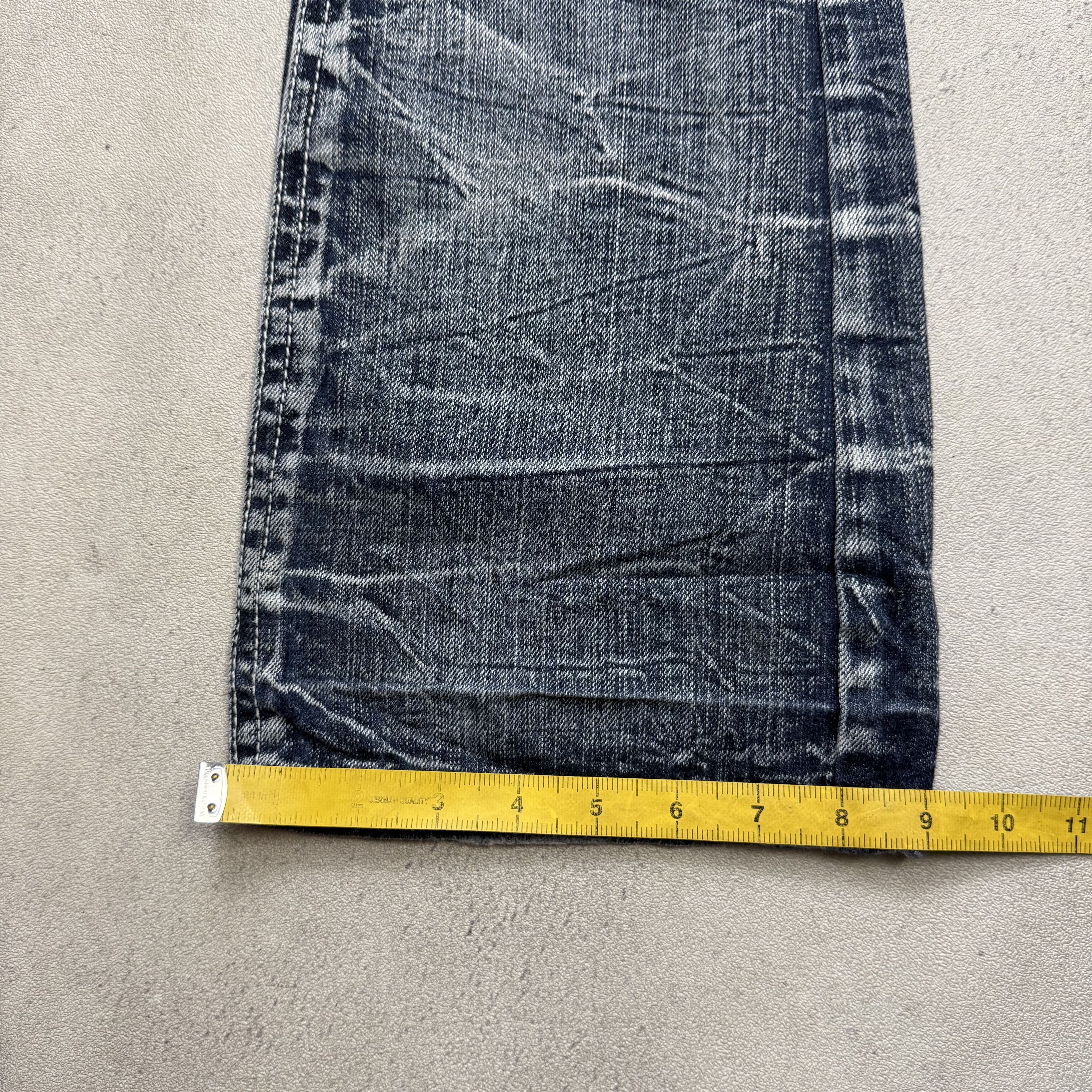 Japanese Brand Spicy Denim Flare Distressed Jeans Low Rise Size US 32 / EU 48 - 11 Thumbnail