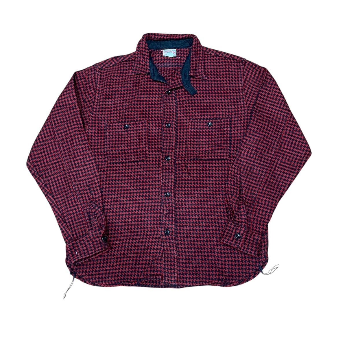 The Real McCoy's Joe McCoy's 8HU Houndstooth Flannel Shirt Size US M / EU 48-50 / 2 - 3 Thumbnail