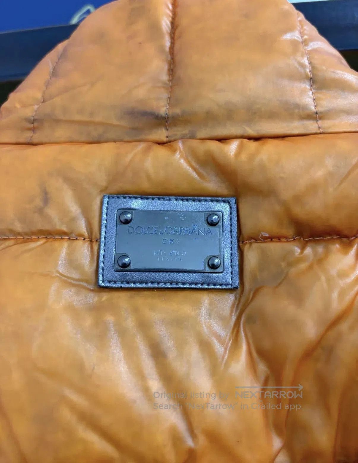 Dolce & Gabbana Orange Puffer Jacket Size S. Size US S / EU 44-46 / 1 - 3 Thumbnail