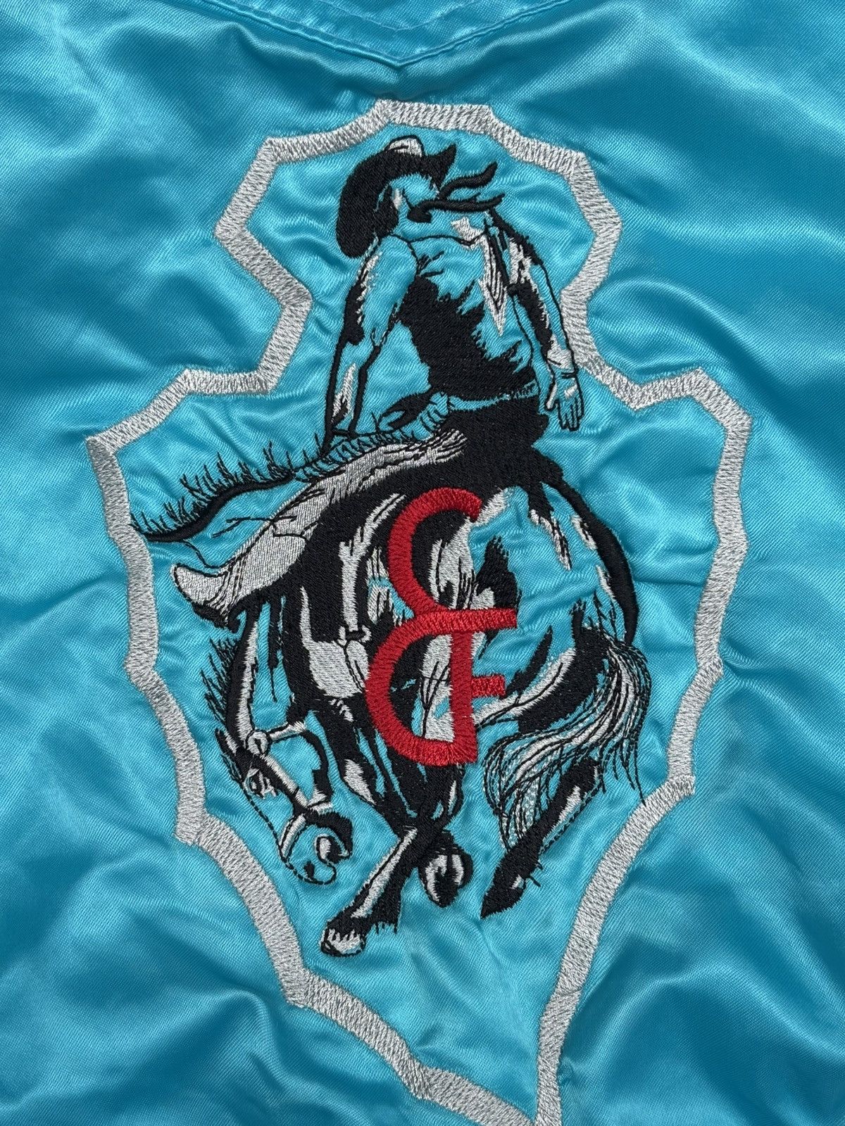 Vintage 80s Cheyenne Frontier Days Bomber Jacket Size US L / EU 52-54 / 3 - 3 Thumbnail