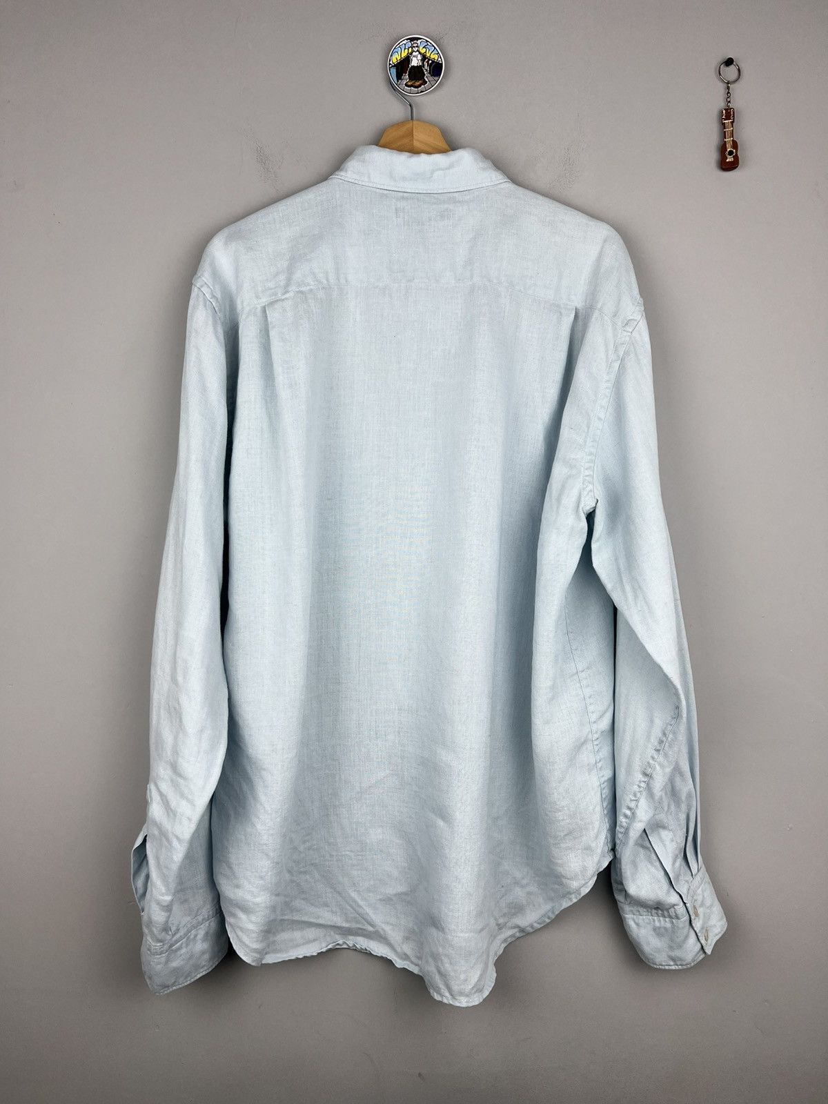 Gap × Vintage Gap Vintage Linen Blue Shirt Oversized Size US L / EU 52-54 / 3 - 2 Thumbnail