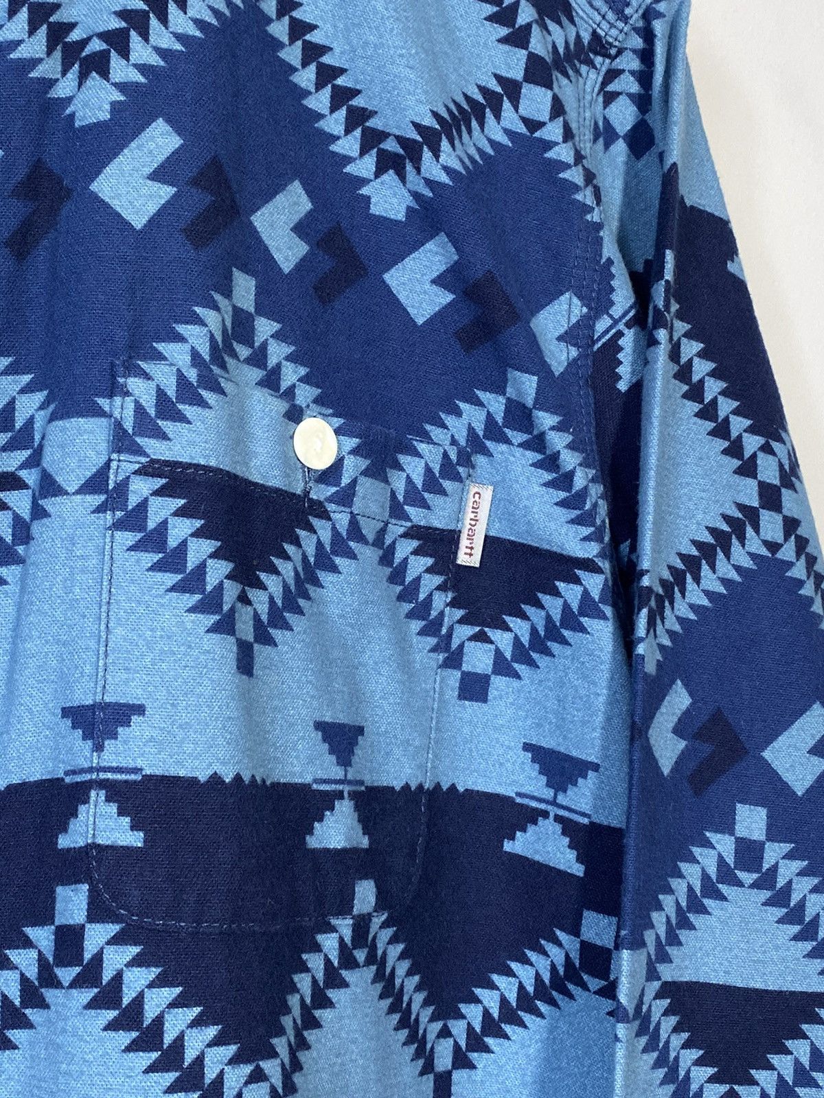 Carhartt Carhartt geometry pattern all overprint long sleeve shirt Size US XL / EU 56 / 4 - 8 Thumbnail