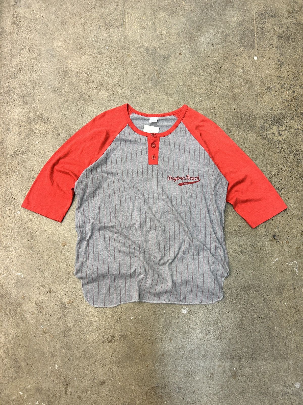Vintage 80s Vintage Daytona Beach Baseball Tee Henley Medium Size US M / EU 48-50 / 2 - 1 Thumbnail