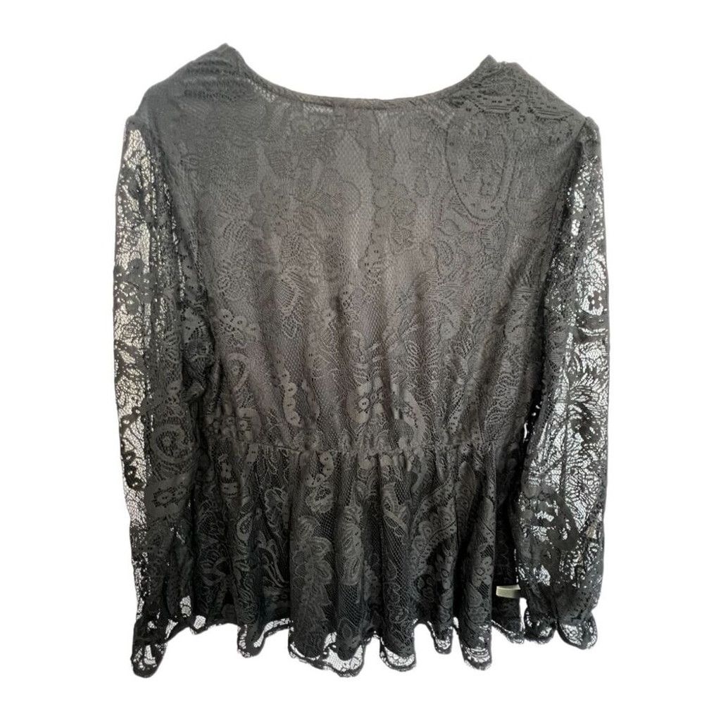 Torrid Torrid Long Sleeve Lace Babydoll Blouse With Floral Design Size L / US 10 / IT 46 - 5 Thumbnail