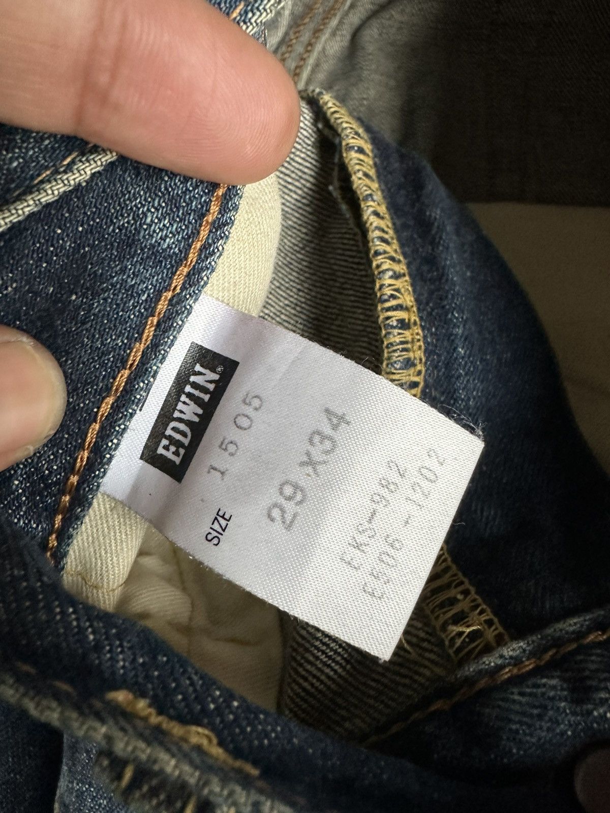 Edwin Vintage Edwin 505 Selvedge Washed Denim 29x32 D839 Size US 29 - 17 Thumbnail