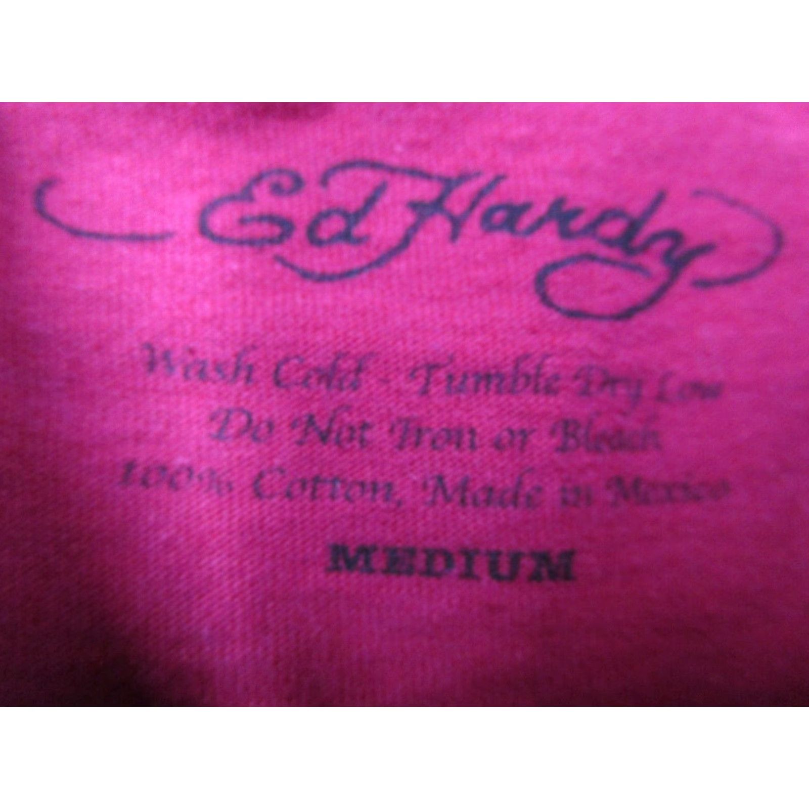 Ed Hardy Ed Hardy Shirt Mens Medium Red Short Sleeve Crew Neck New York City Skull Eagle Size US M / EU 48-50 / 2 - 3 Thumbnail