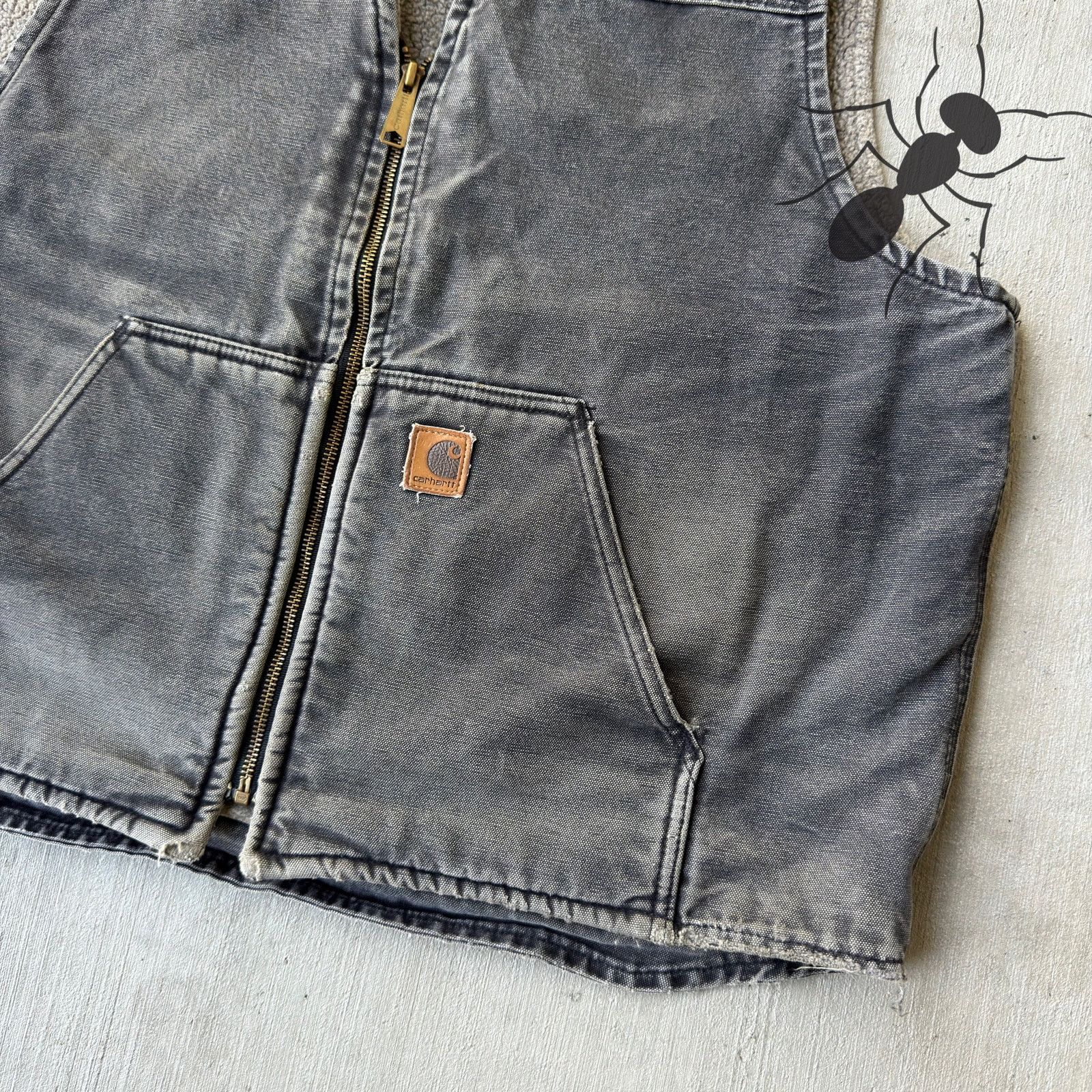 Carhartt × Vintage Vintage Y2K Carhartt V26 black work wear vest Size US XL / EU 56 / 4 - 2 Thumbnail