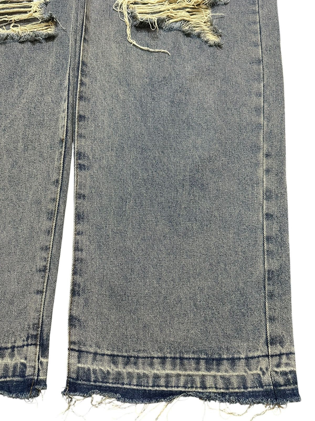 Japanese Brand Vintage Japanese Brand Blue Acid Wash Style Distressed Baggy Size US 32 / EU 48 - 8 Thumbnail