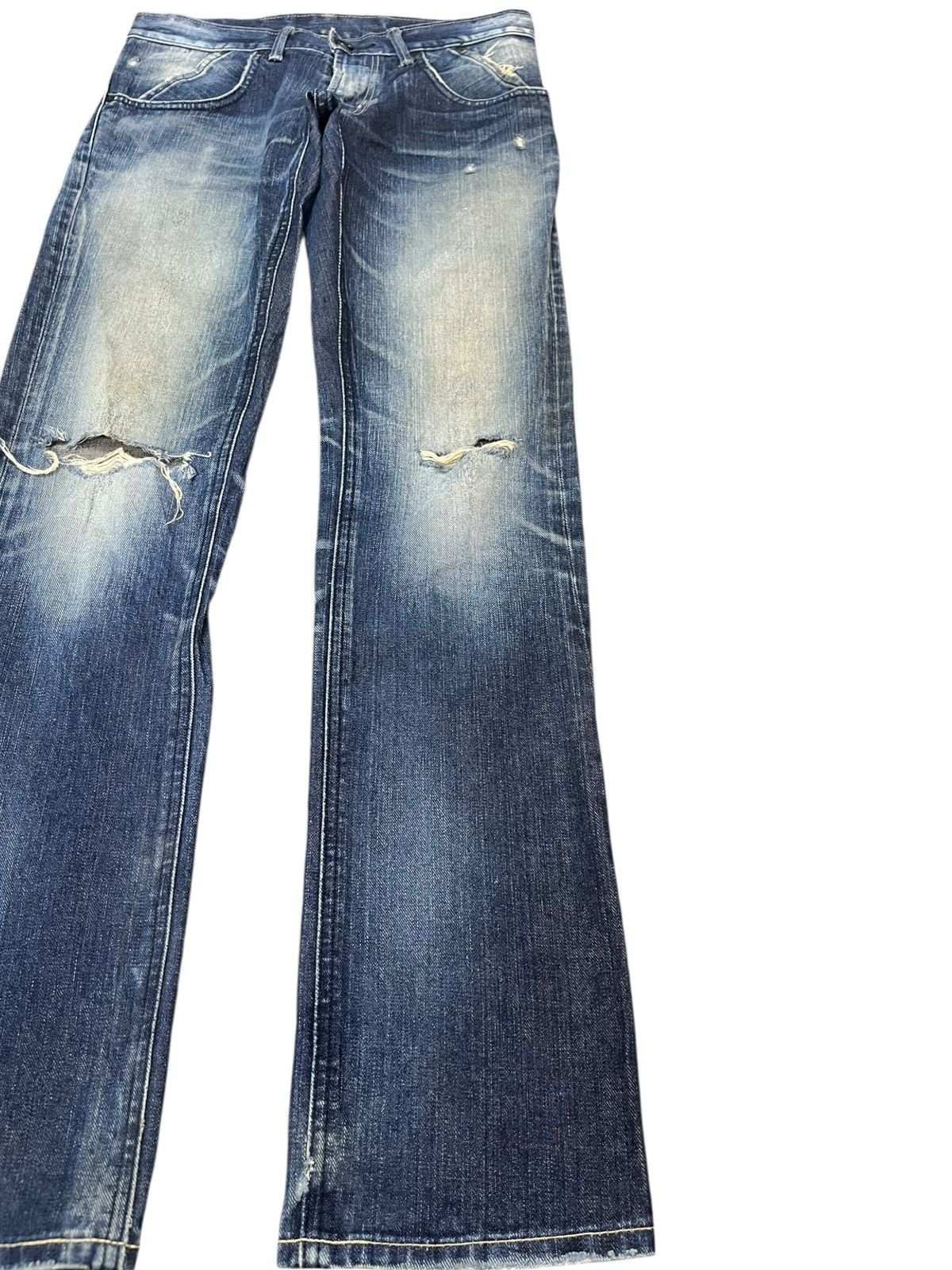 Lee Vintage Lee Riders Faded Honeycomb Distressed Denim Size US 30 / EU 46 - 6 Thumbnail