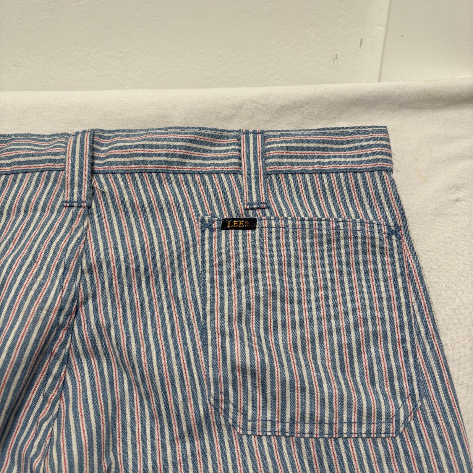 Lee Deadstock VTG 70's Lee Pinstripe Bell Bottom Pants 34x31 Size 34" / US 12 / IT 48 - 5 Thumbnail