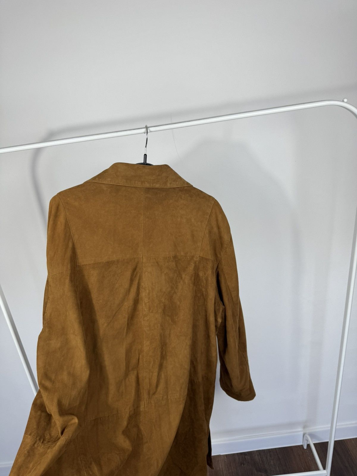 Leather Vintage Brown Suede Leather Trench Coat Jacket Men’s Coat Size US L / EU 52-54 / 3 - 19 Thumbnail