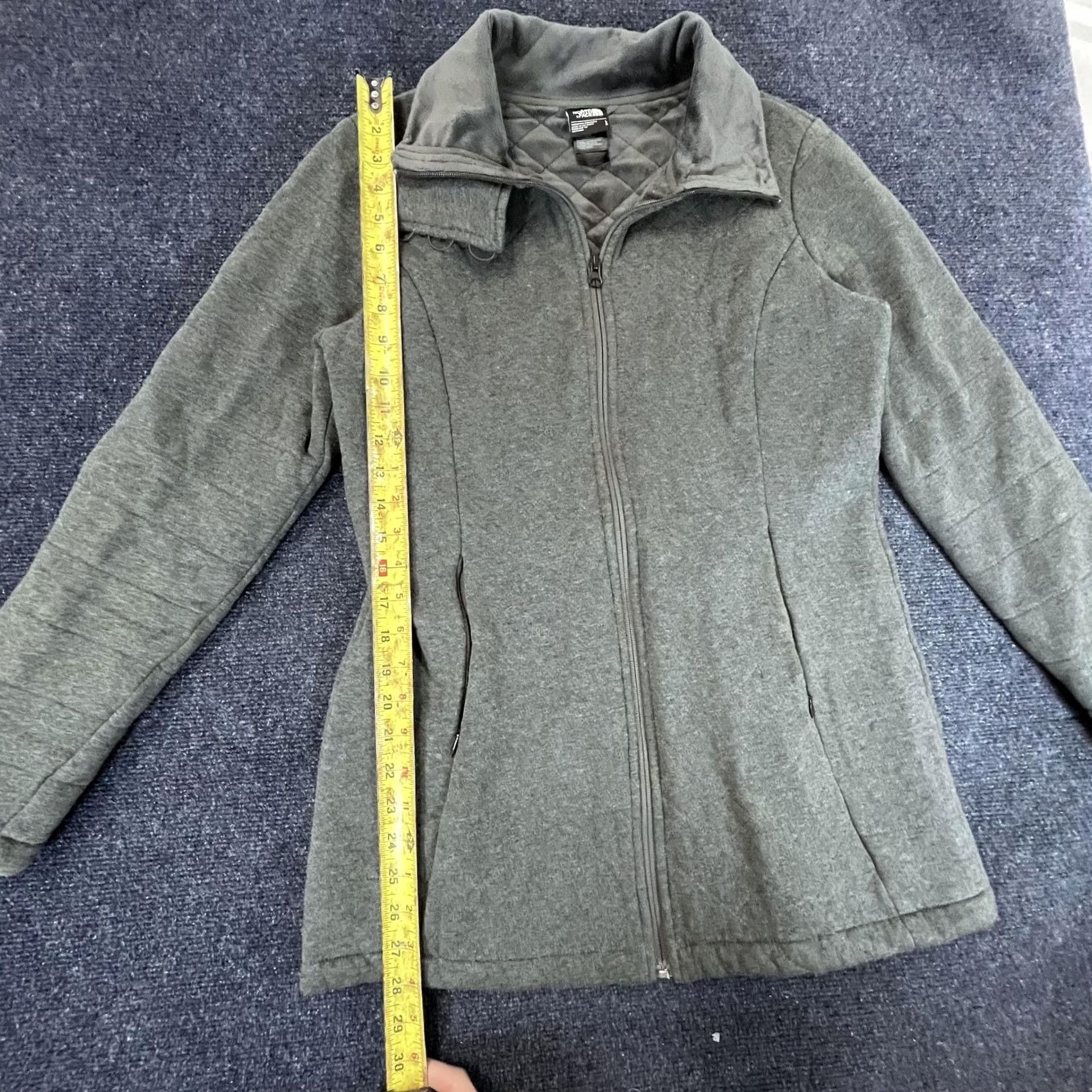 The North Face VINTAGE? (No, not vintage) The North Face Jacket Womens L Gray Full Zip Fleece Lined Outdoor Activewear Size L / US 10 / IT 46 - 4 Thumbnail