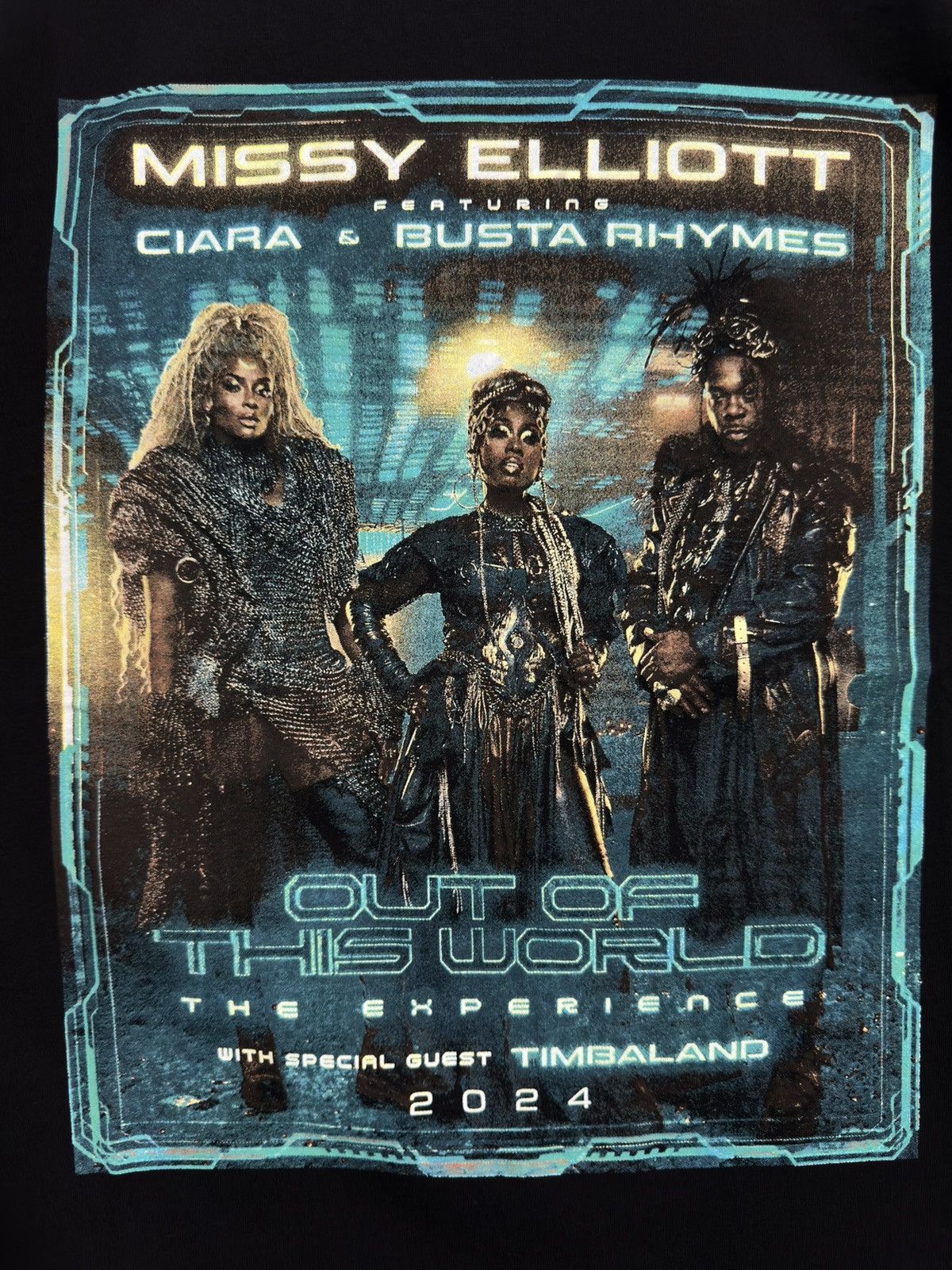 Rap Tees Missy Elliott Ciara Busta Rhymes 2024 Tour Shirt Size US XL / EU 56 / 4 - 2 Thumbnail