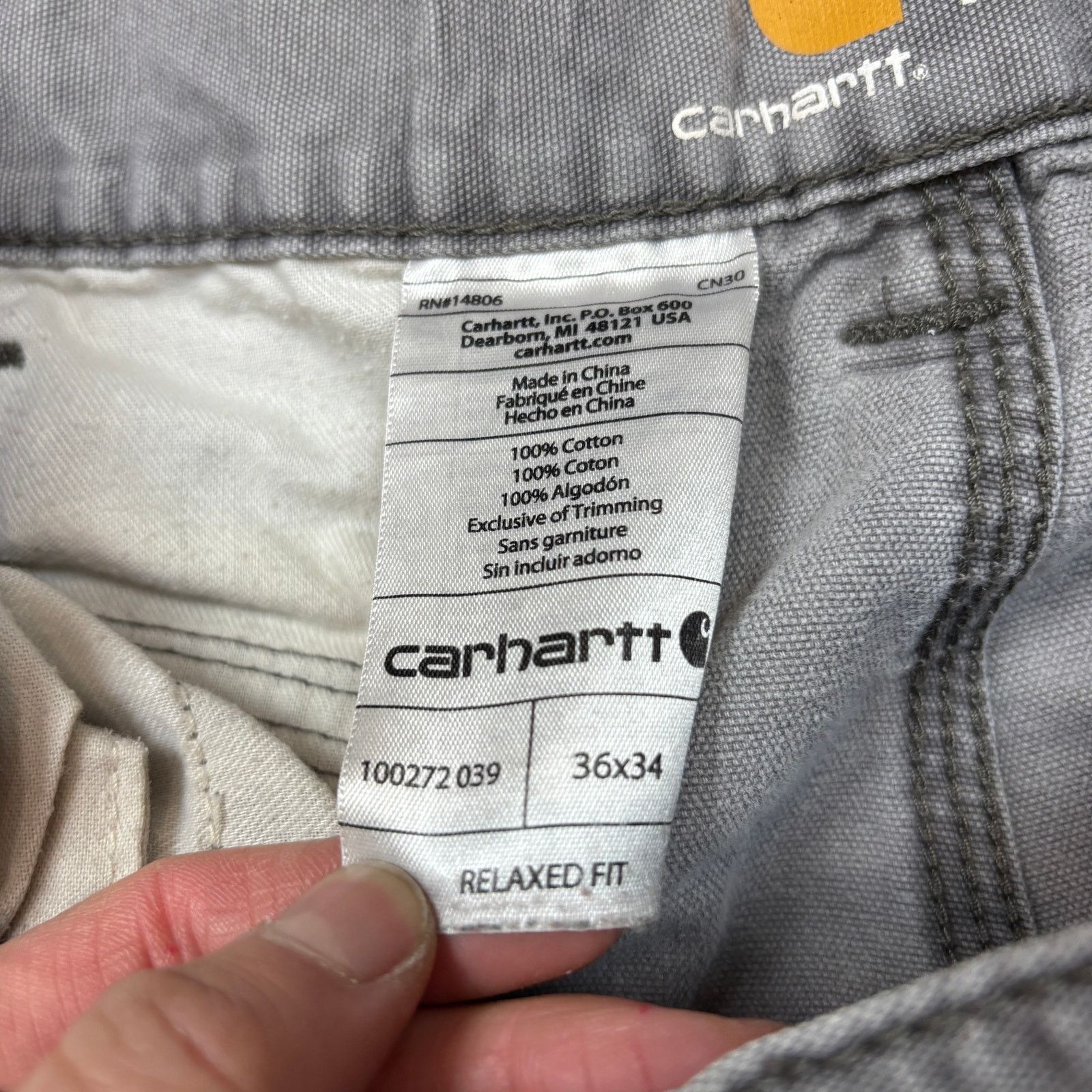 Carhartt Carhartt Relaxed Fit Canvas Cargo Work Pant 36x30.5 Workwear Size US 36 / EU 52 - 5 Thumbnail