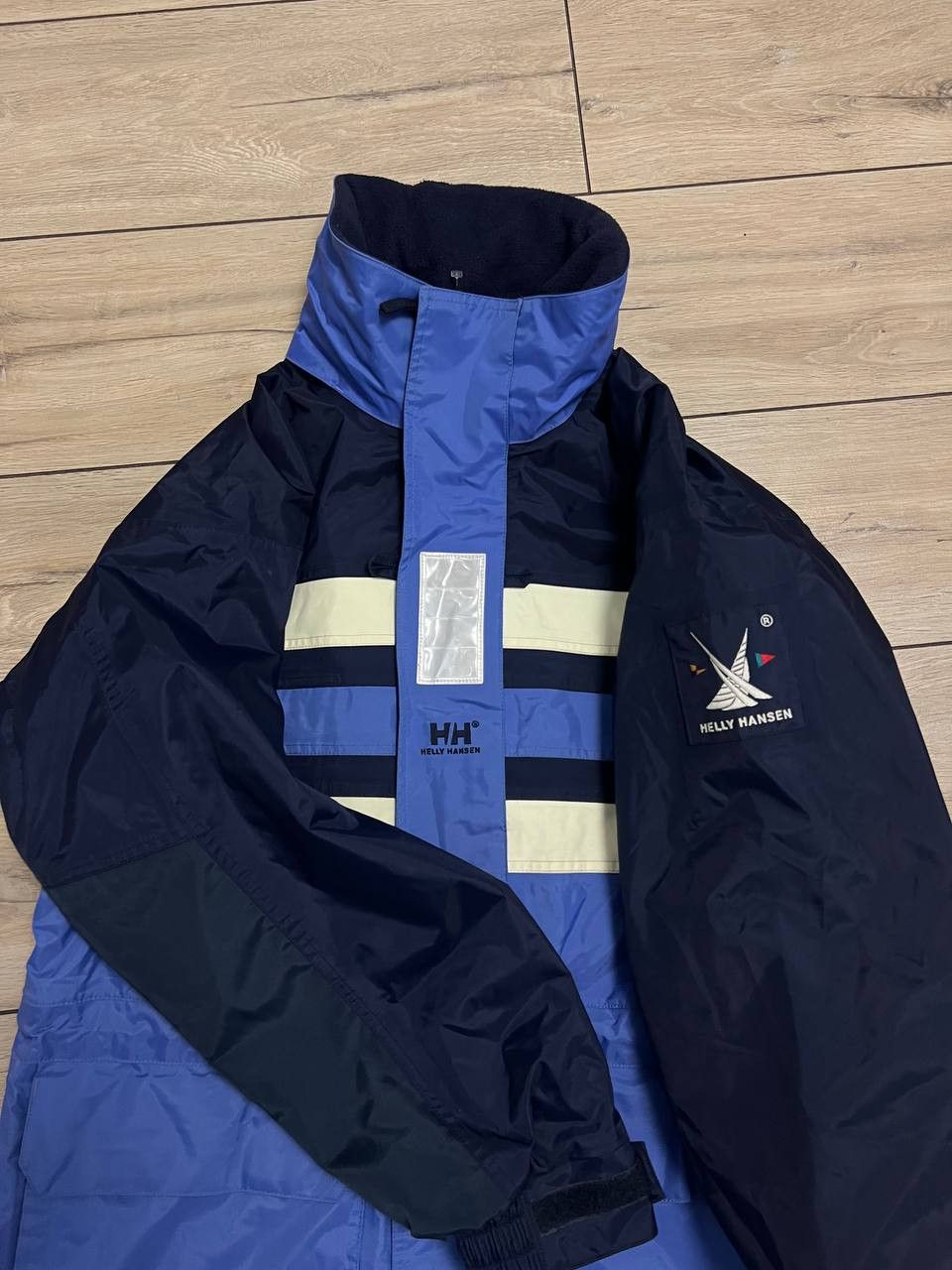Helly Hansen Vintage 90s Helly Hansen Sailing Jacket Yachting Hooded Size US S / EU 44-46 / 1 - 2 Thumbnail