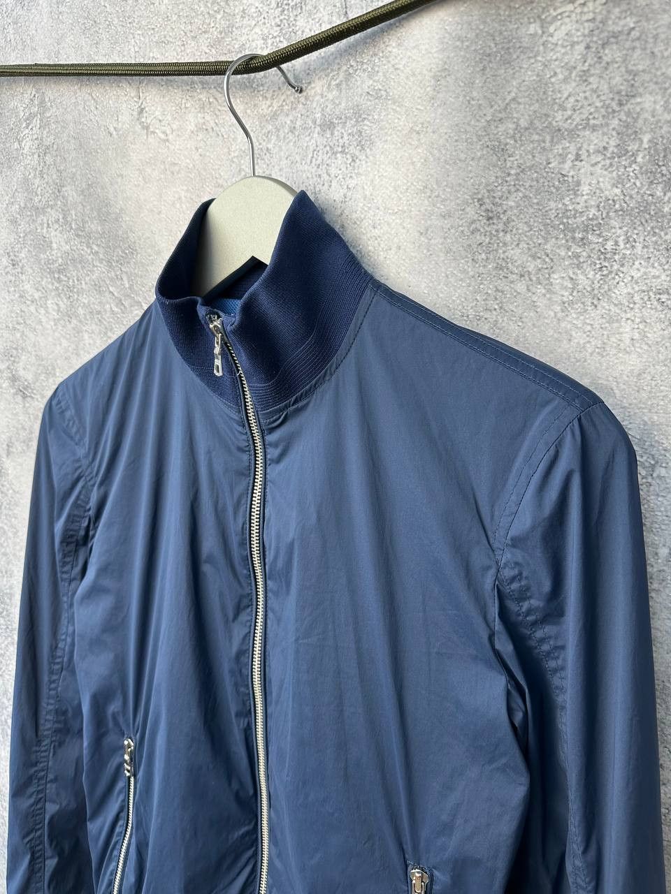 Designer Orlebar Brown Jacket Maddox Nylon Bomber Navy Blue Size S / US 4 / IT 40 - 6 Thumbnail