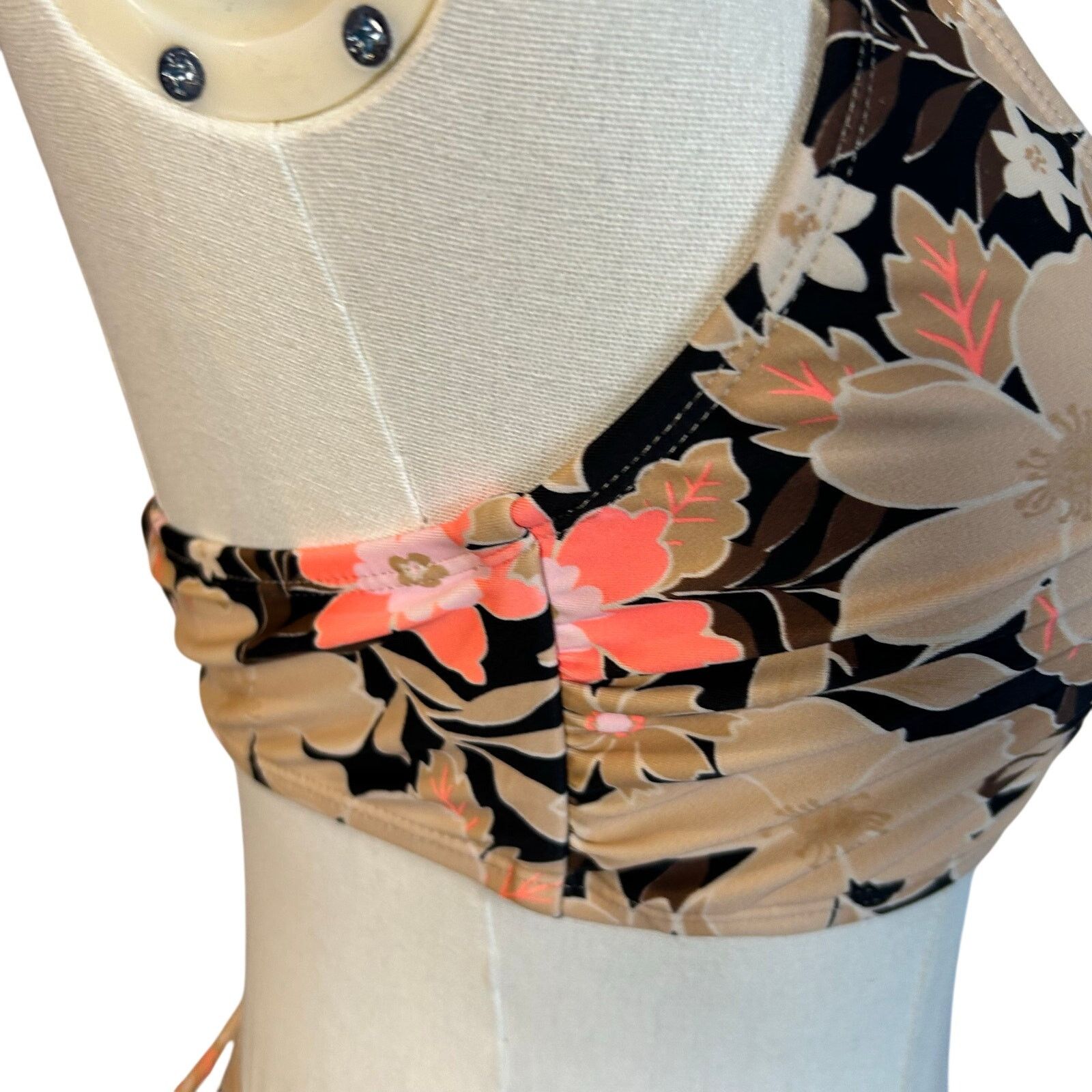 Other × Target Basics Brown Black String Bikini Set Adjustable Triangle Top Large Size ONE SIZE - 14 Thumbnail