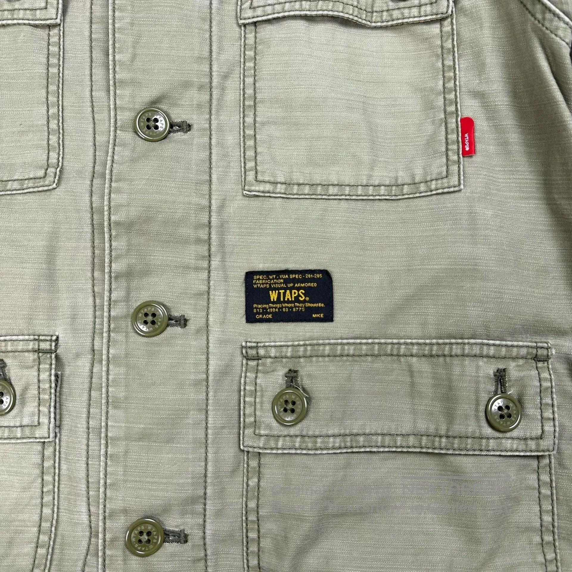 Wtaps WTAPS Olive Green Long Sleeve Shirt. Size US M / EU 48-50 / 2 - 7 Thumbnail
