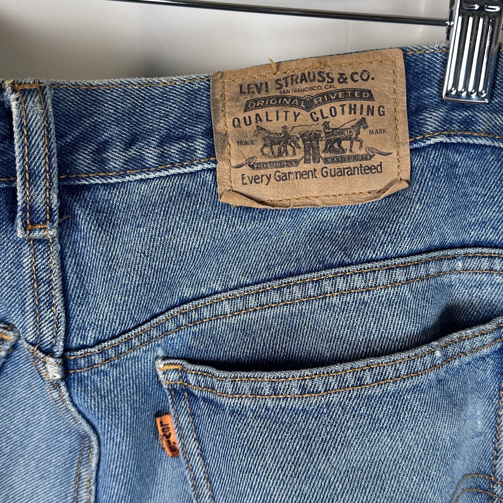 Yeezy Free Hoover Orange Tab Denim Size US 33 - 9 Thumbnail