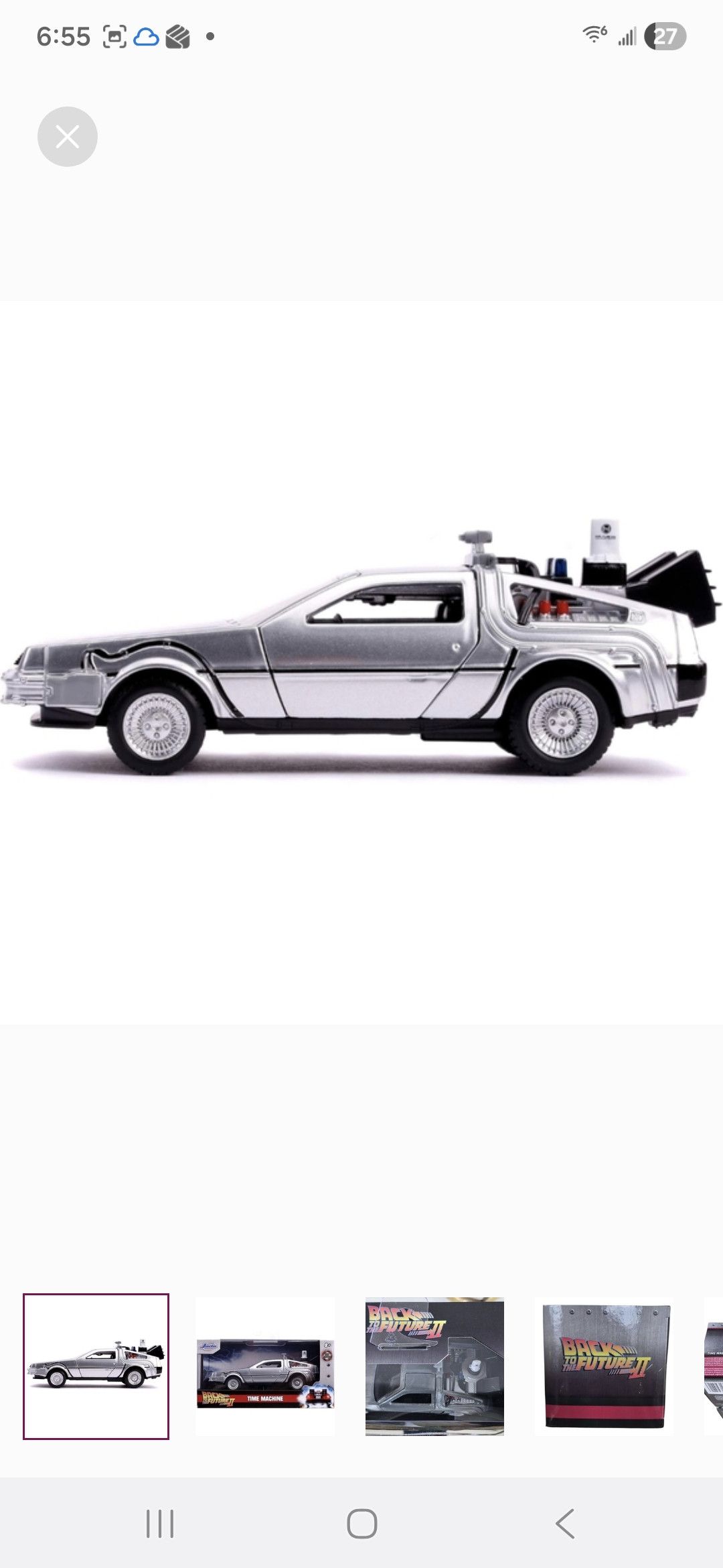 Other BACK TO THE FUTURE TIME MACHINE II DIE-CAST-Jadatoys Size ONE SIZE - 1 Thumbnail