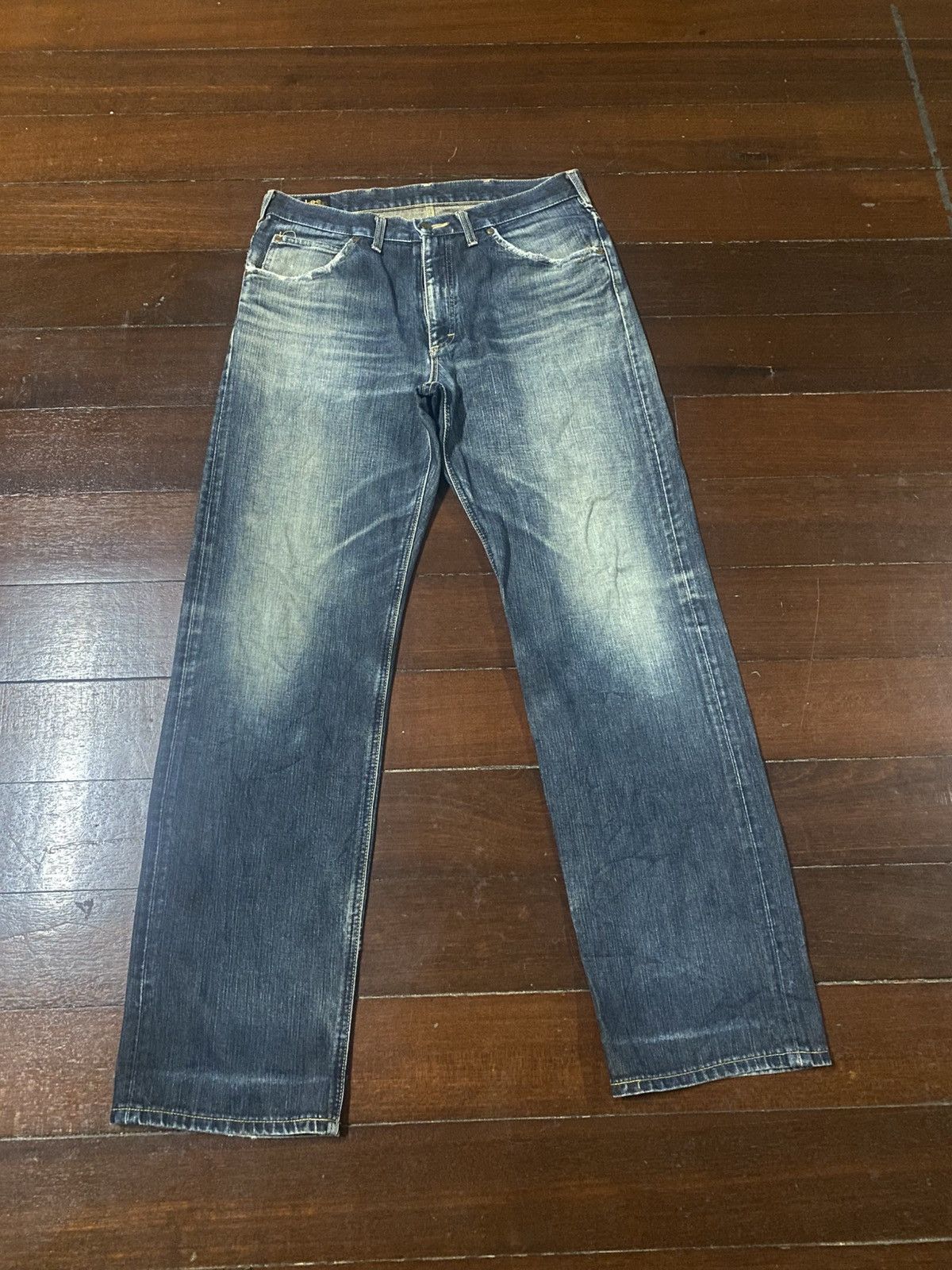 Lee VINTAGE LEE RIDERS SELVEDGE RUSTY MUDWASH DISTRESSED DENIM Size US 35 - 1 Thumbnail