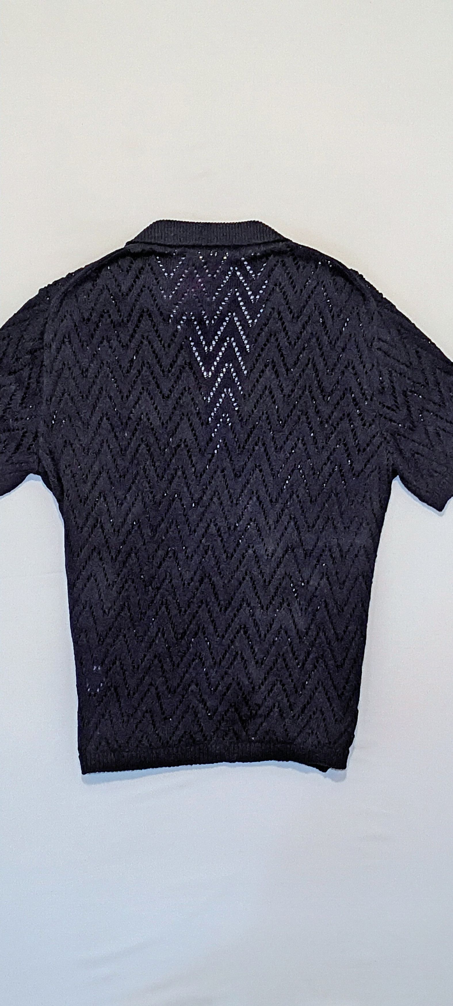 Ralph Lauren Purple Label Purple Label Crochet-Knit "Resort Style" Shirt Size US L / EU 52-54 / 3 - 6 Thumbnail