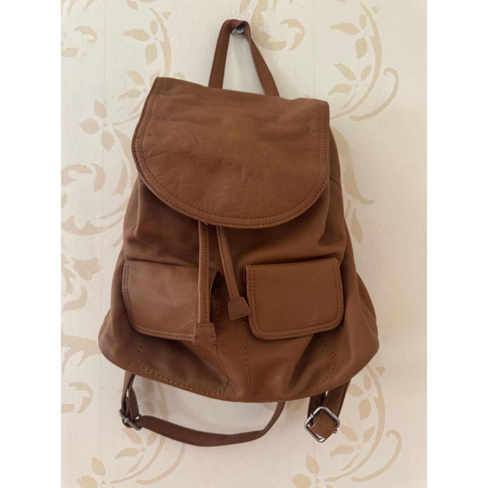 Gianni Valentino Giani Bernini Pebble Backpack Leather Handbag Size ONE SIZE - 1 Thumbnail