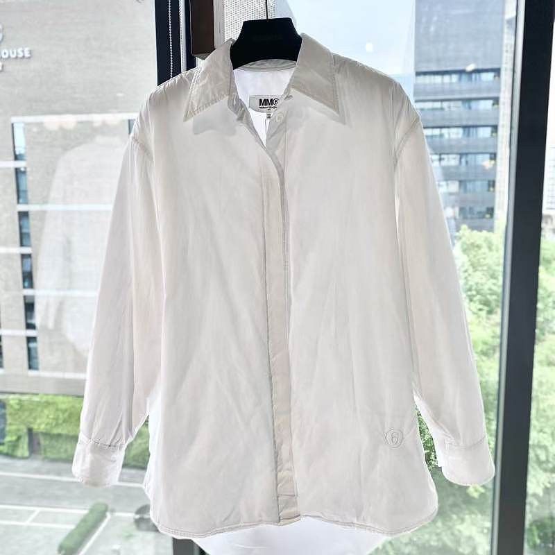 MM6 MM6 Maison Margiela White Button Up Shirt Size 36 Size XS / US 0-2 / IT 36-38 - 1 Thumbnail