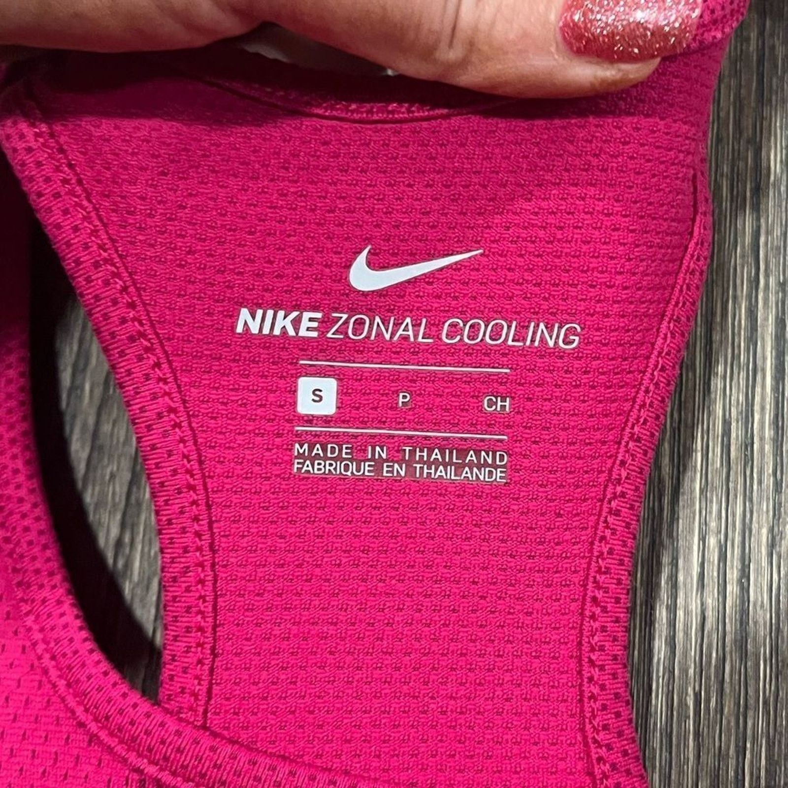 Nike Nike Zonal Cooling Fuchsia Athletic Racerback Tank Top Sz S Size S / US 4 / IT 40 - 2 Thumbnail